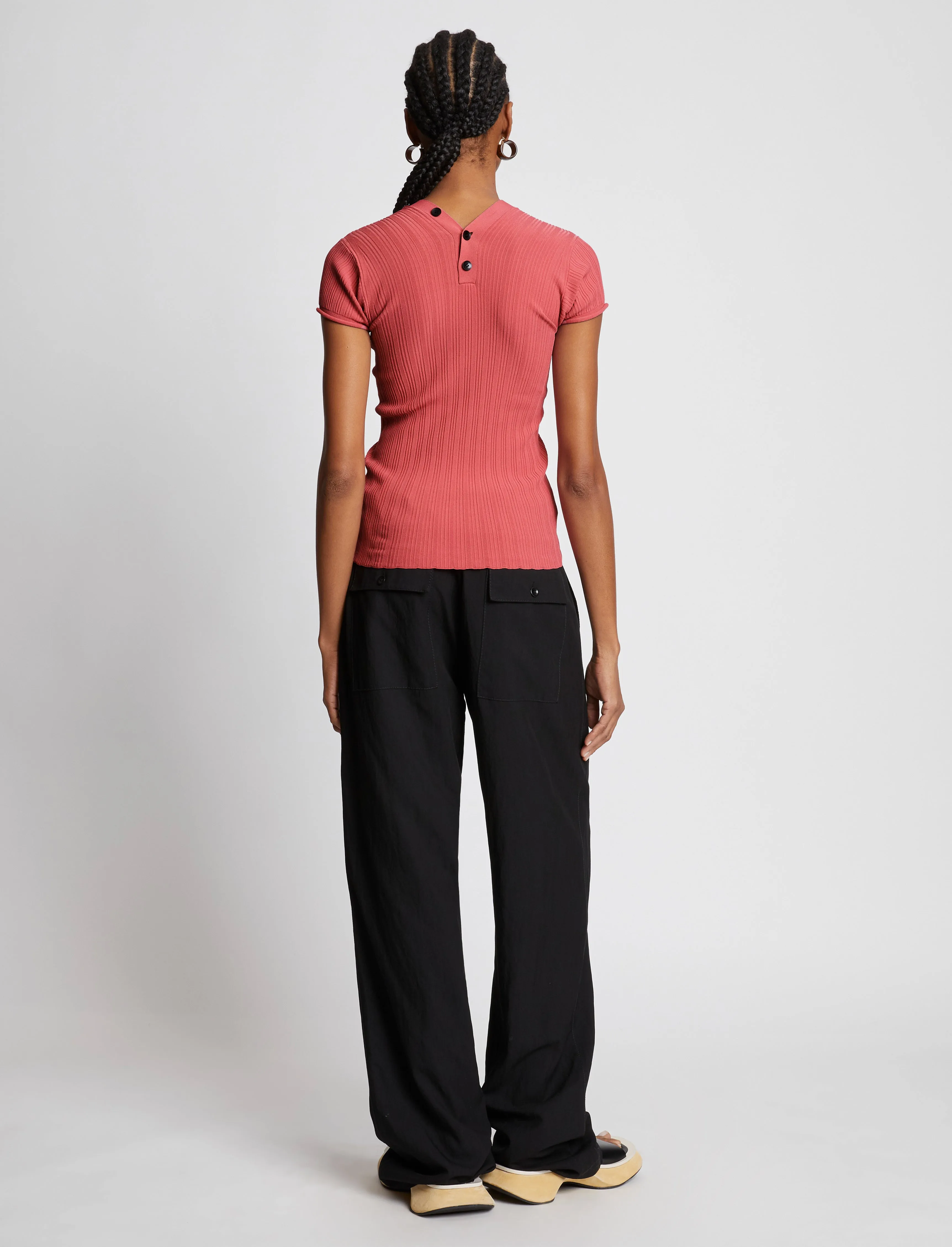 Rib Knit Polo Top sold by Proenza Schouler product image thumbnail 5