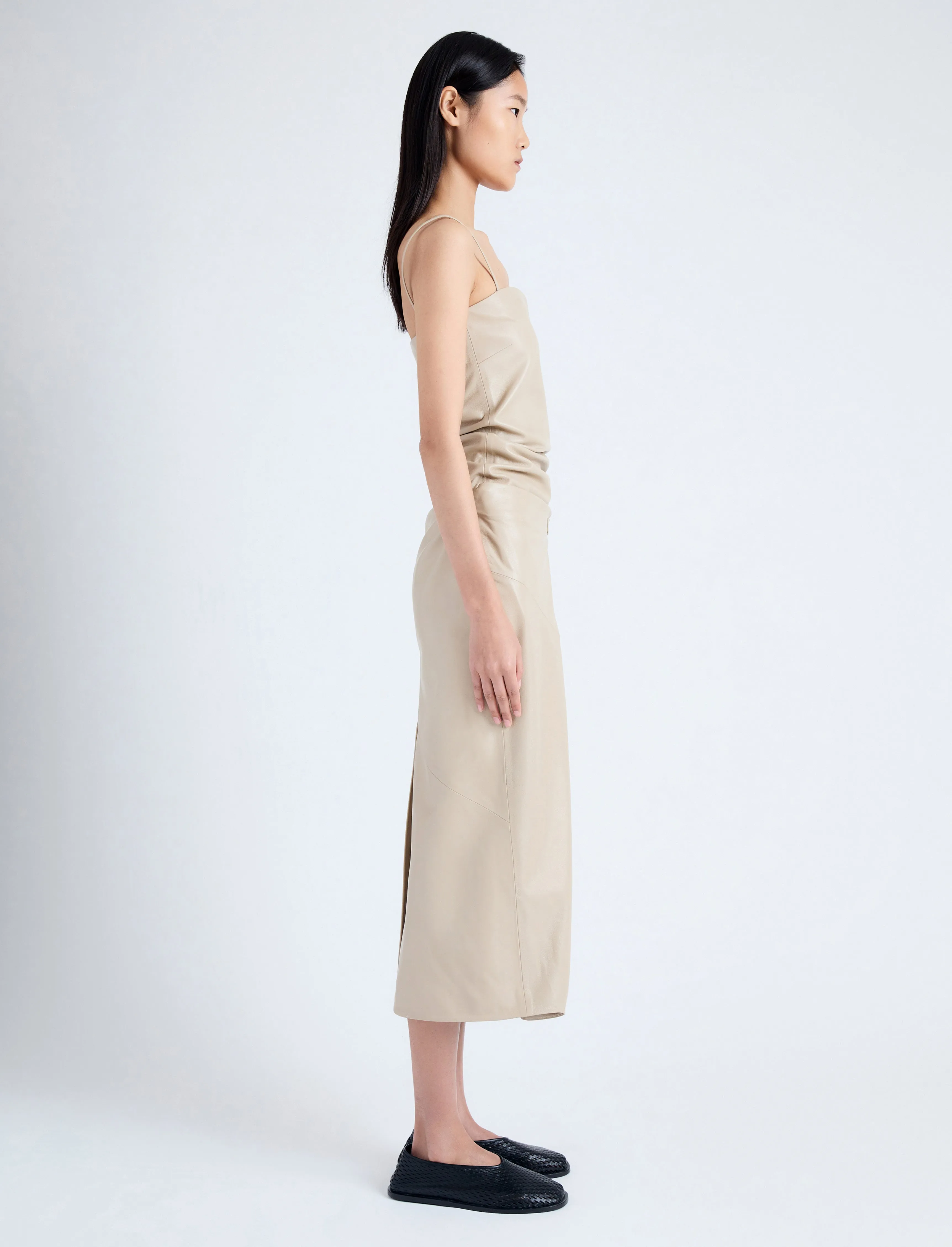 Delancy Dress in Glossy Leather sold by Proenza Schouler product image thumbnail 3