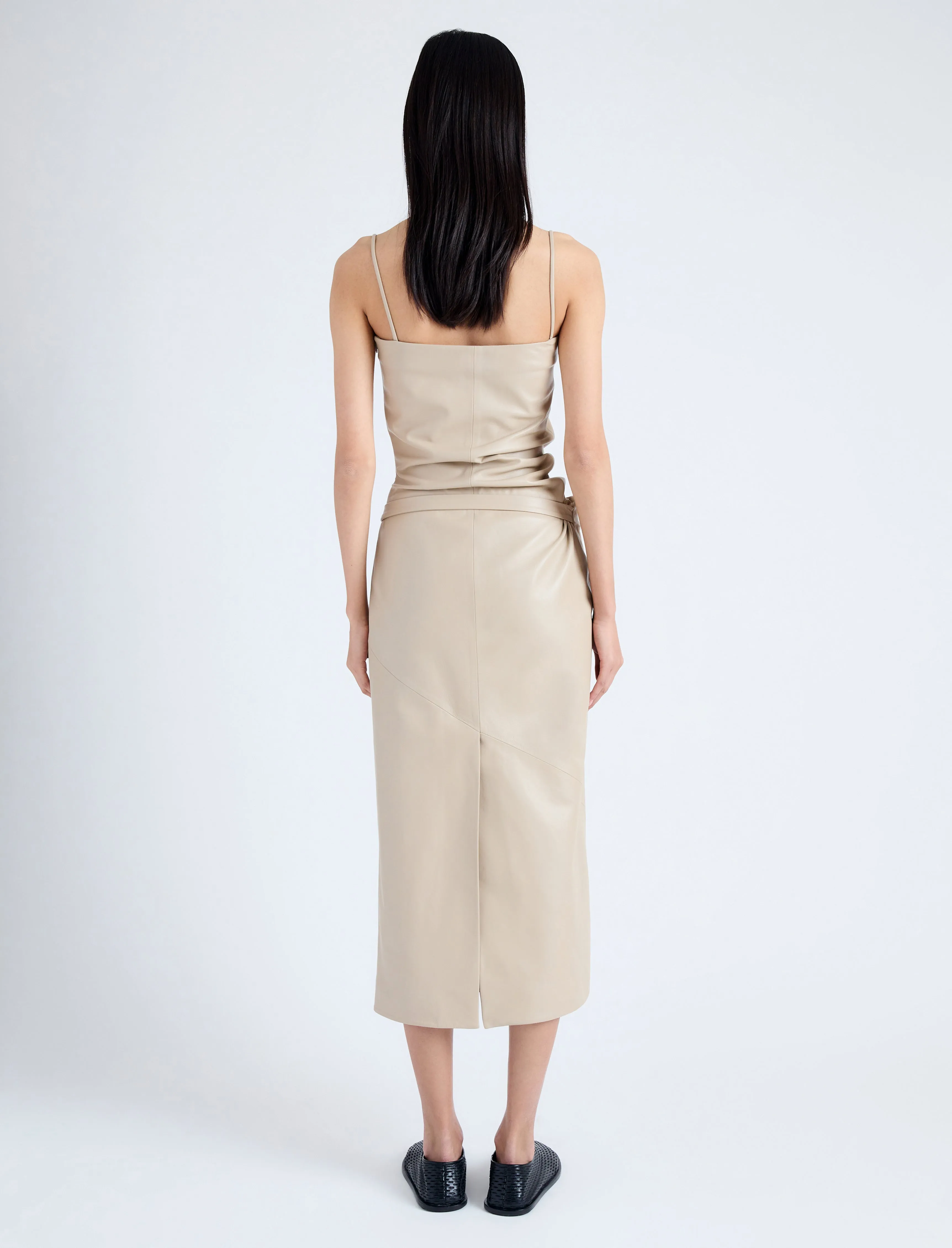 Delancy Dress in Glossy Leather sold by Proenza Schouler product image thumbnail 4