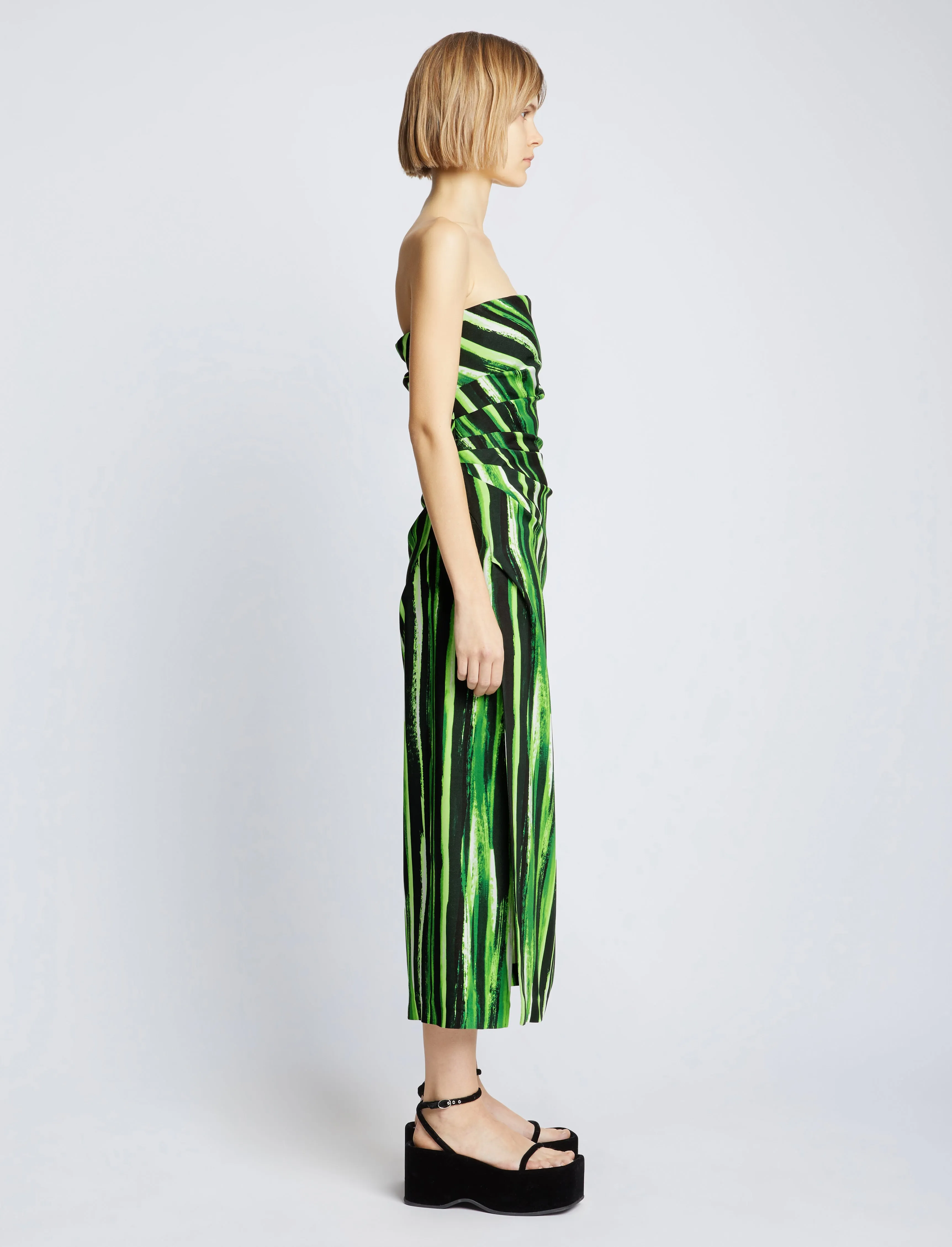 Painted Stripe Strapless Dress sold by Proenza Schouler product image thumbnail 3
