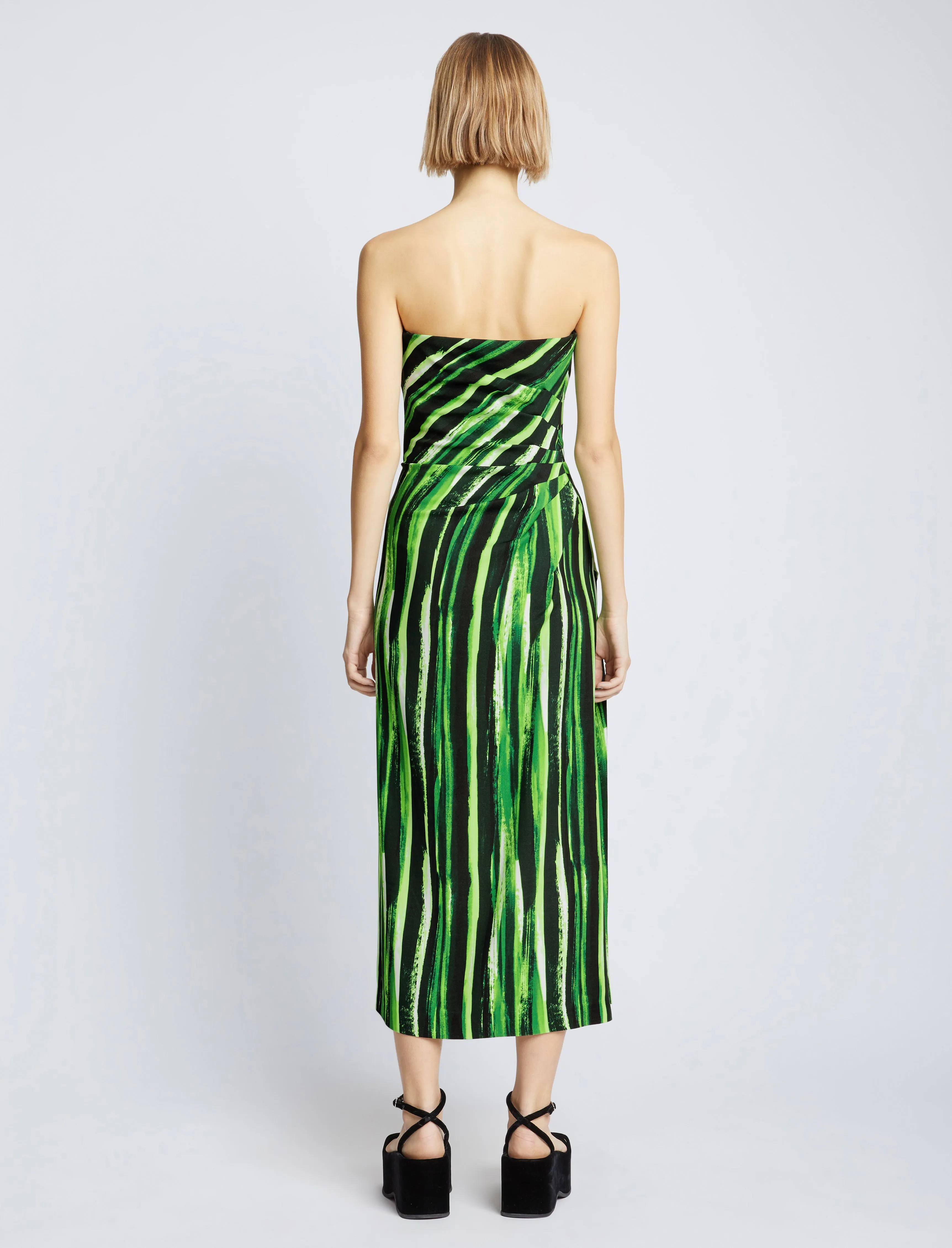 Painted Stripe Strapless Dress sold by Proenza Schouler product image thumbnail 4