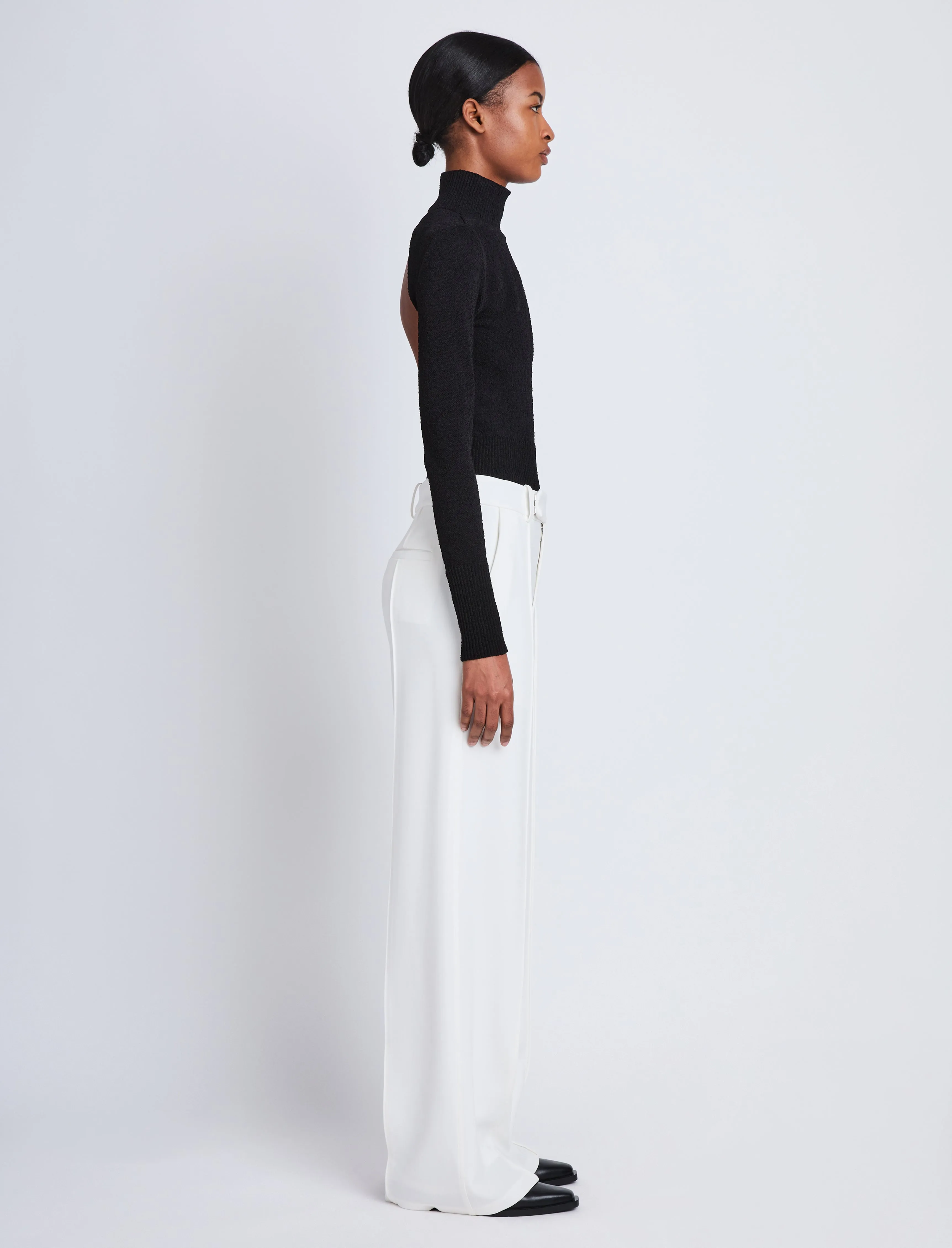 Weyes Pant in Matte Viscose Crepe sold by Proenza Schouler product image thumbnail 3