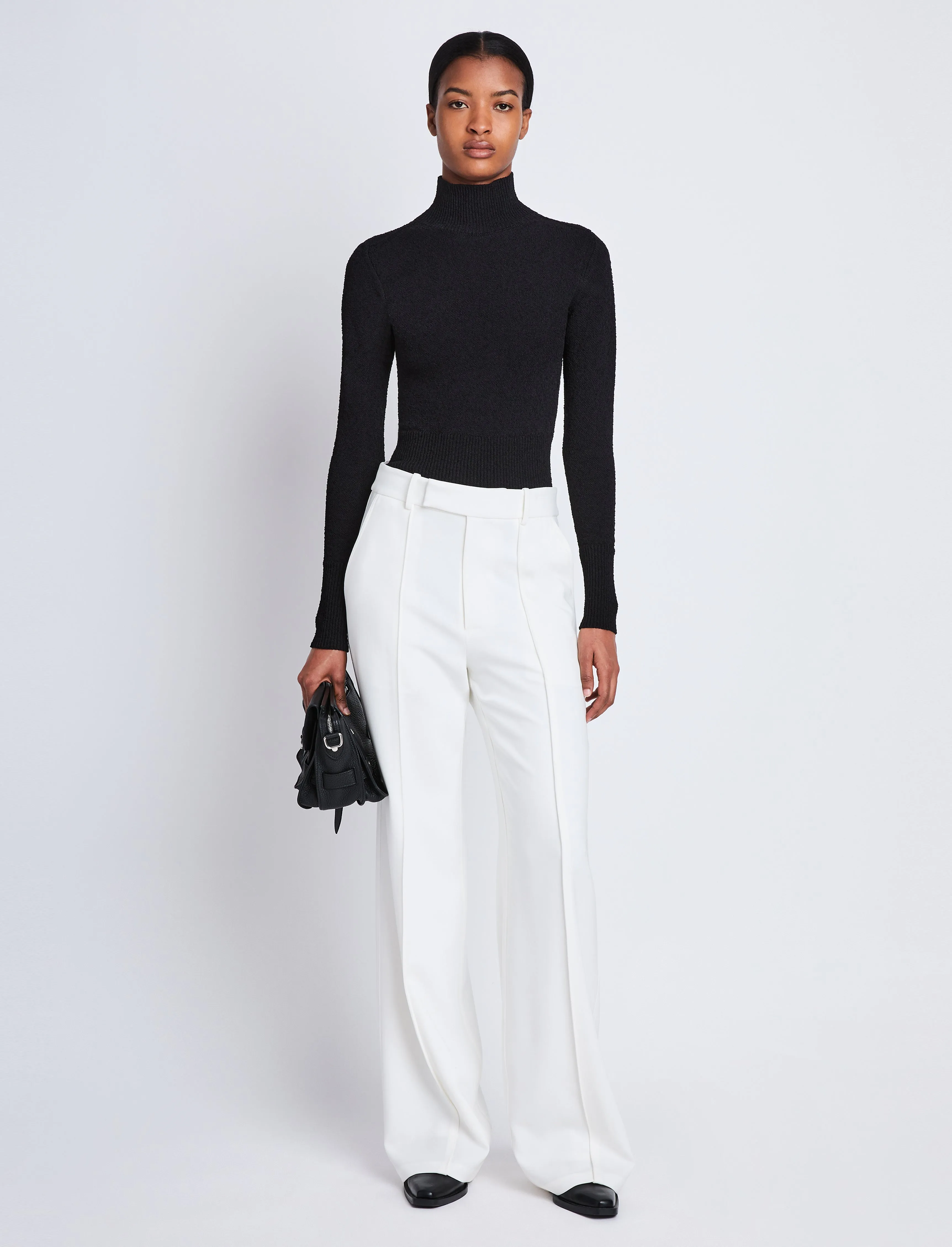 Weyes Pant in Matte Viscose Crepe sold by Proenza Schouler product image thumbnail 2