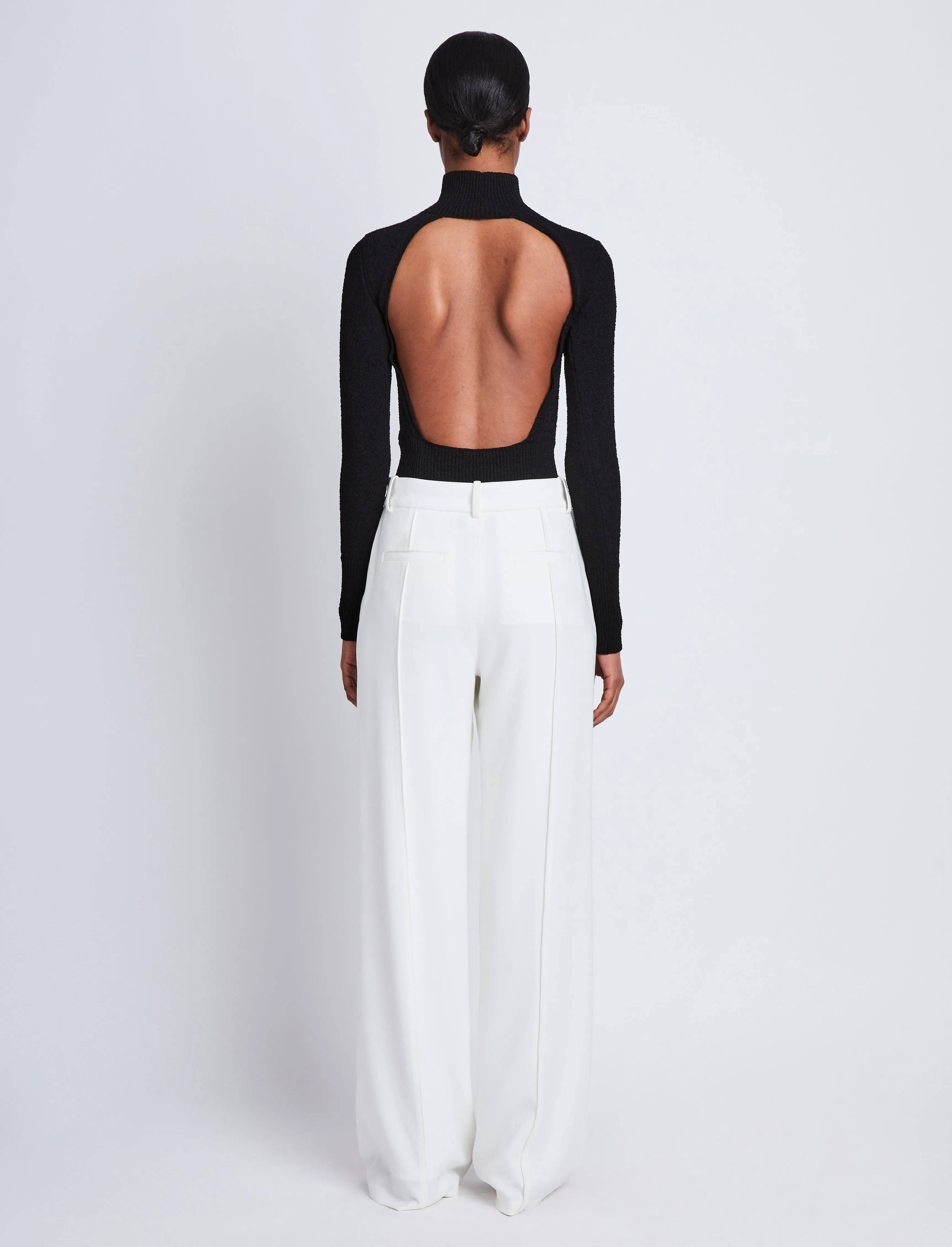 Weyes Pant in Matte Viscose Crepe sold by Proenza Schouler product image thumbnail 4