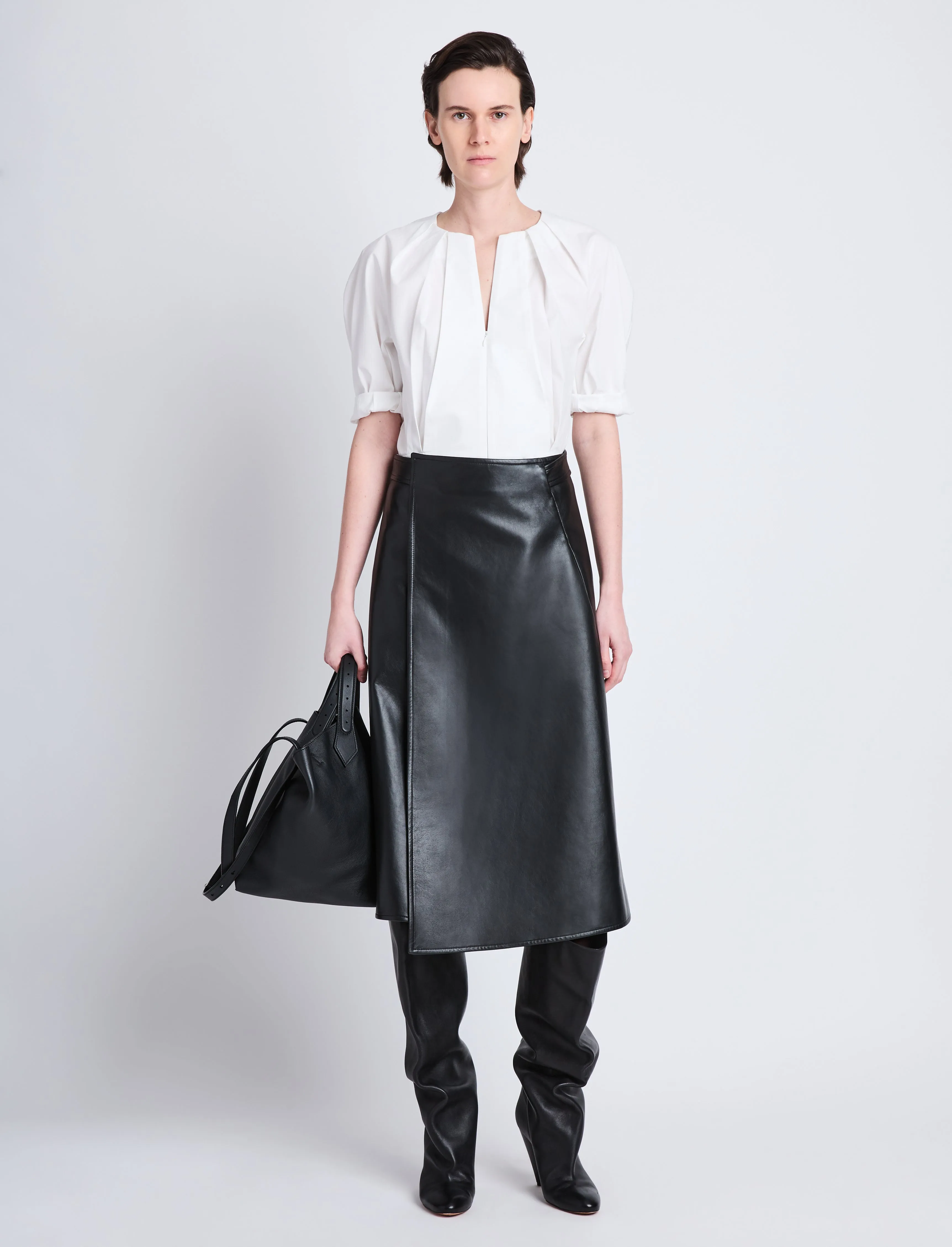 Georgia Top in Eco Poplin sold by Proenza Schouler product image thumbnail 3