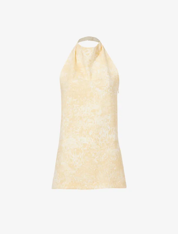 Theda Top in Printed Viscose Crepe made by Proenza Schouler