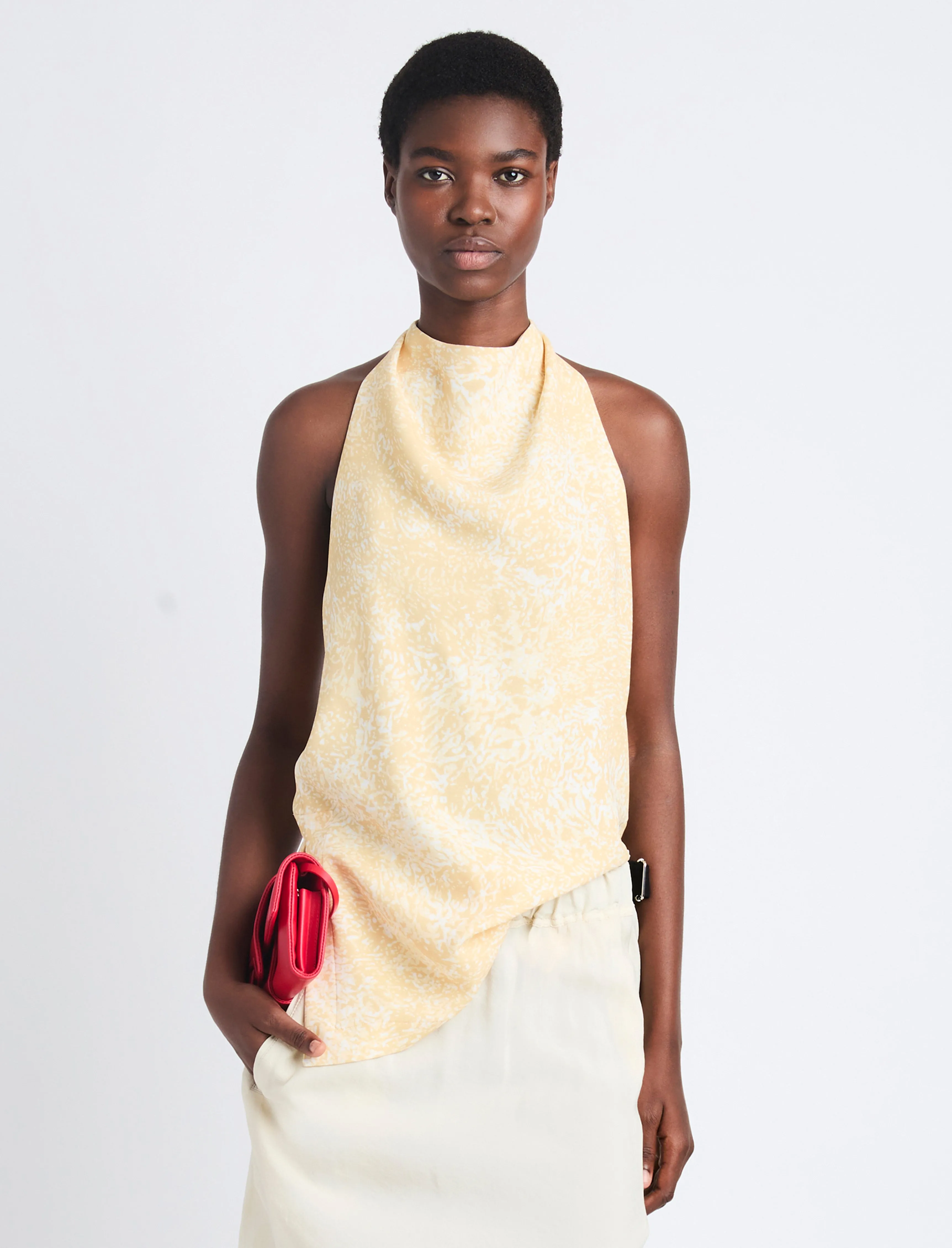 Theda Top in Printed Viscose Crepe sold by Proenza Schouler product image thumbnail 2