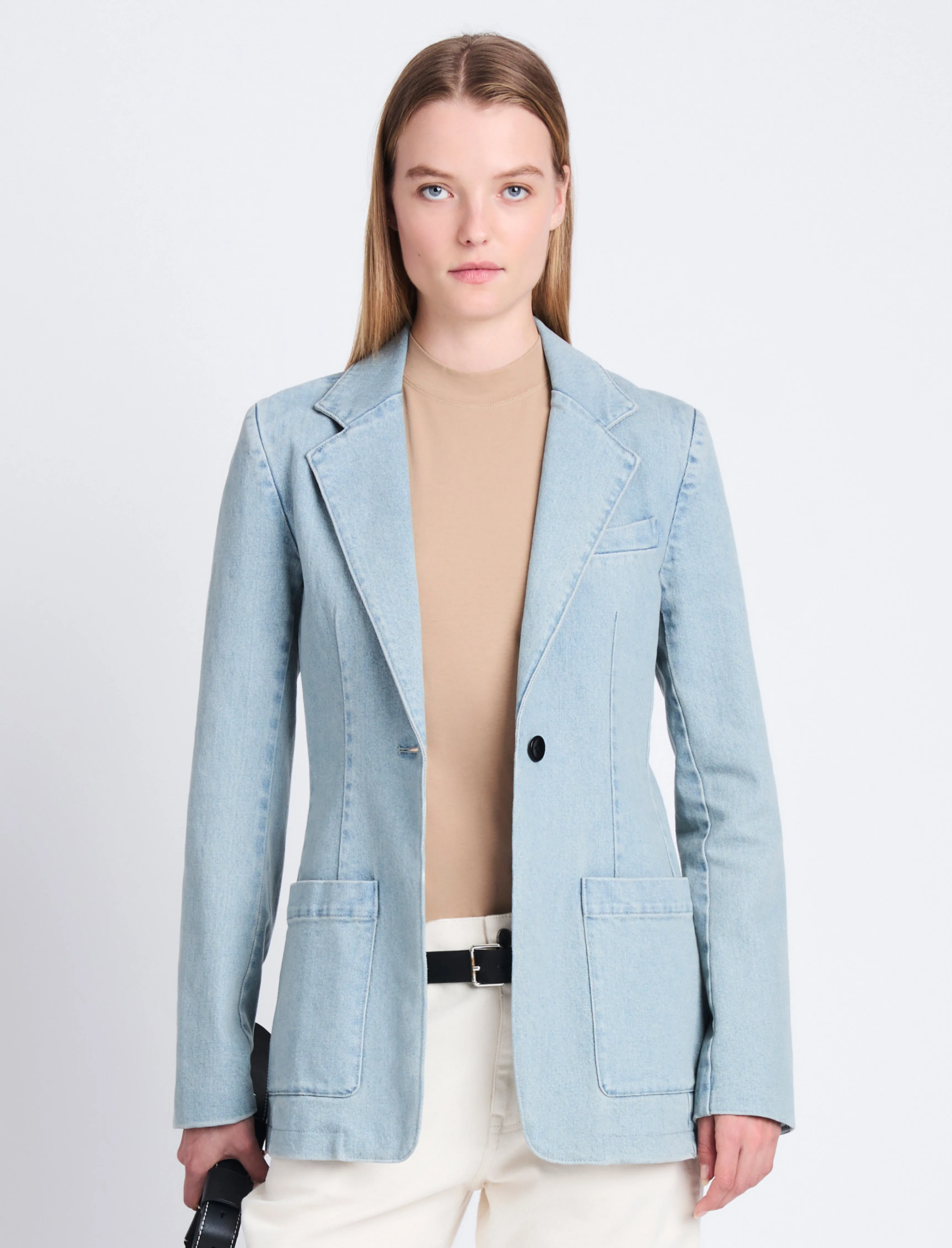 Freya Blazer in Stretch Twill sold by Proenza Schouler product image thumbnail 2