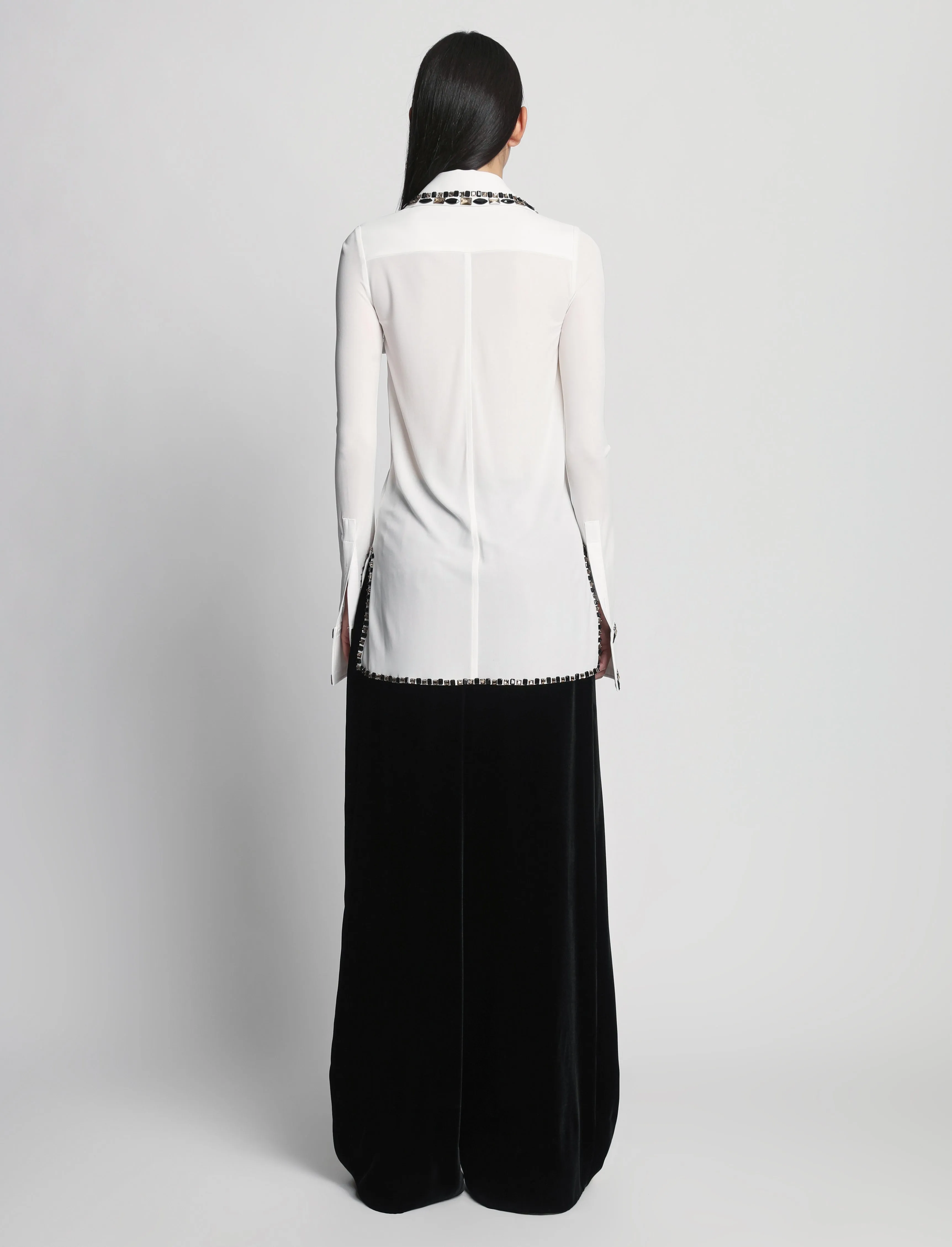 Embroidered Stone Jersey Shirt - WHITE MULTI sold by Proenza Schouler product image thumbnail 5