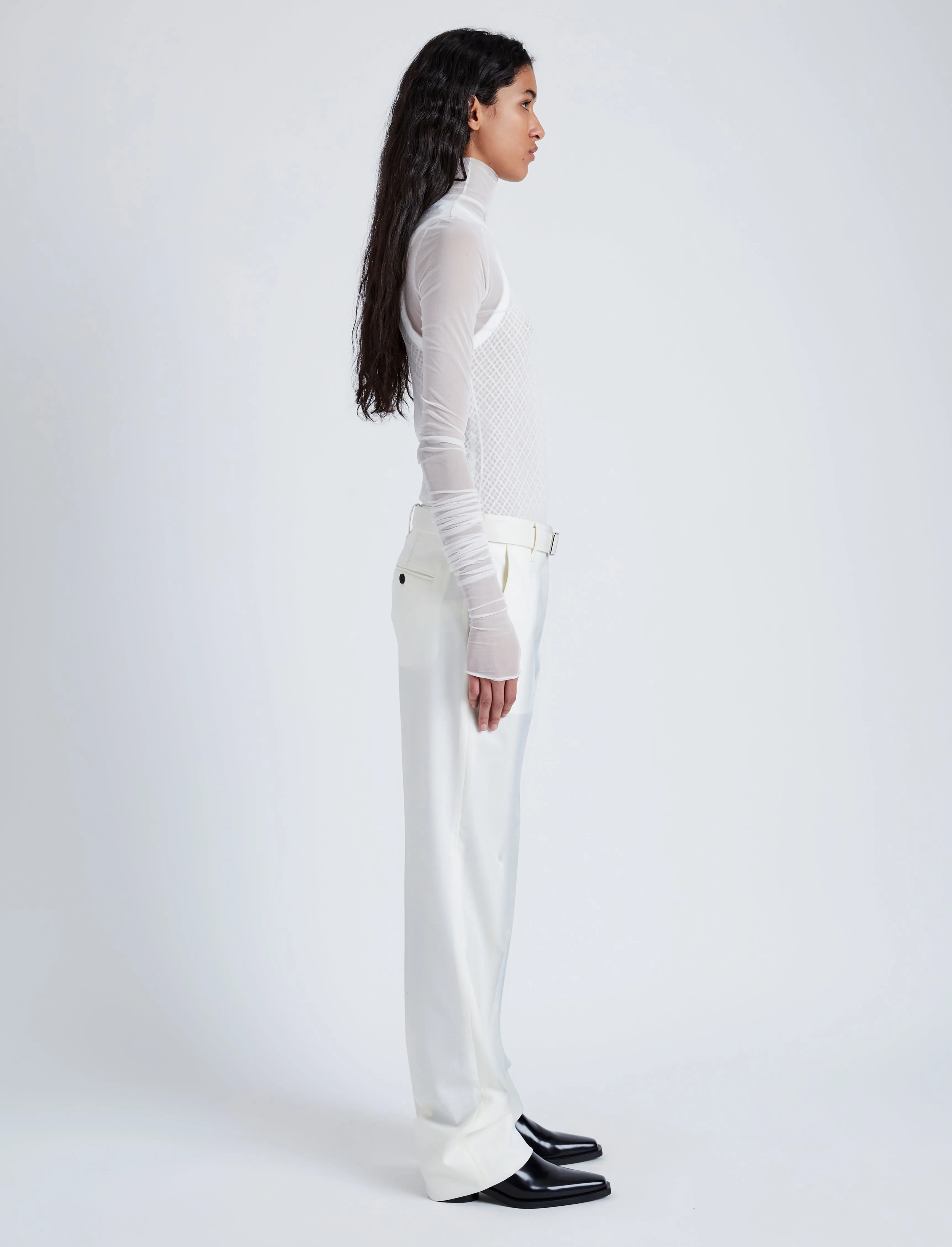 Teddy Pant in Wool Twill Suiting sold by Proenza Schouler product image thumbnail 3
