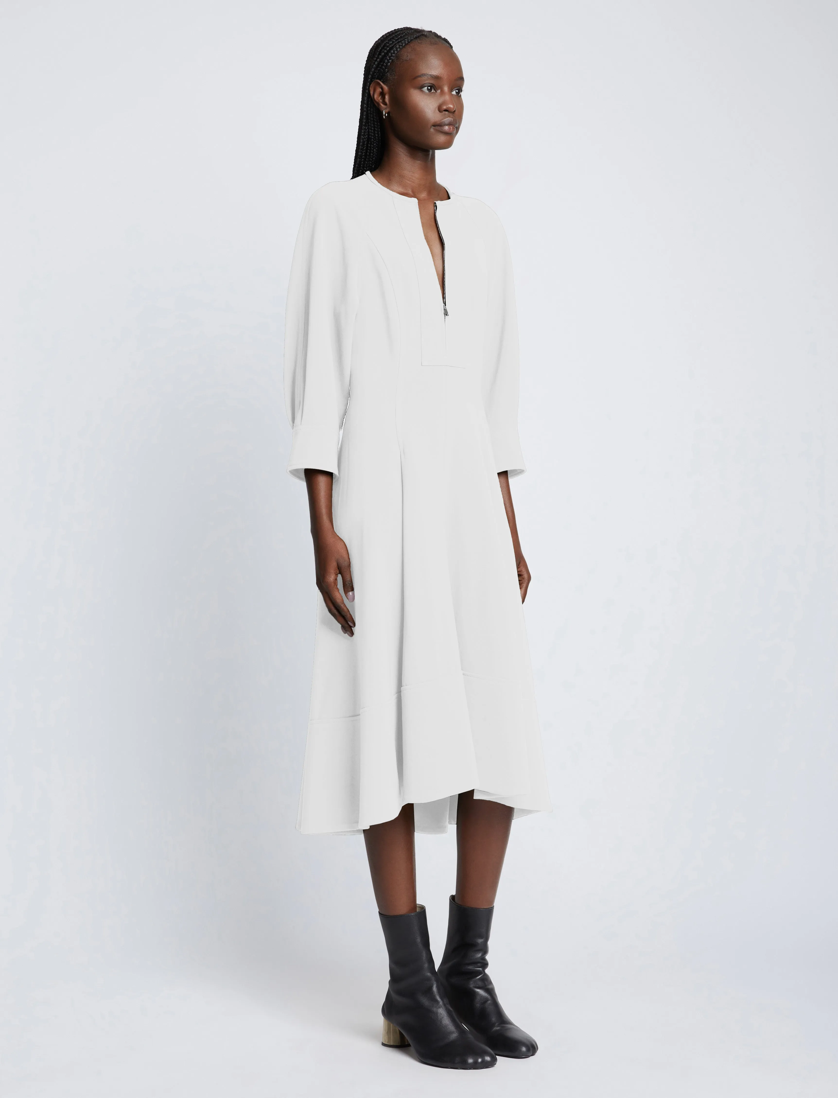 Pierce Dress in Matte Viscose Crepe sold by Proenza Schouler product image thumbnail 3