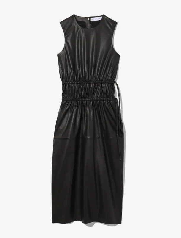 Faux Leather Drawstring Dress sold by Proenza Schouler