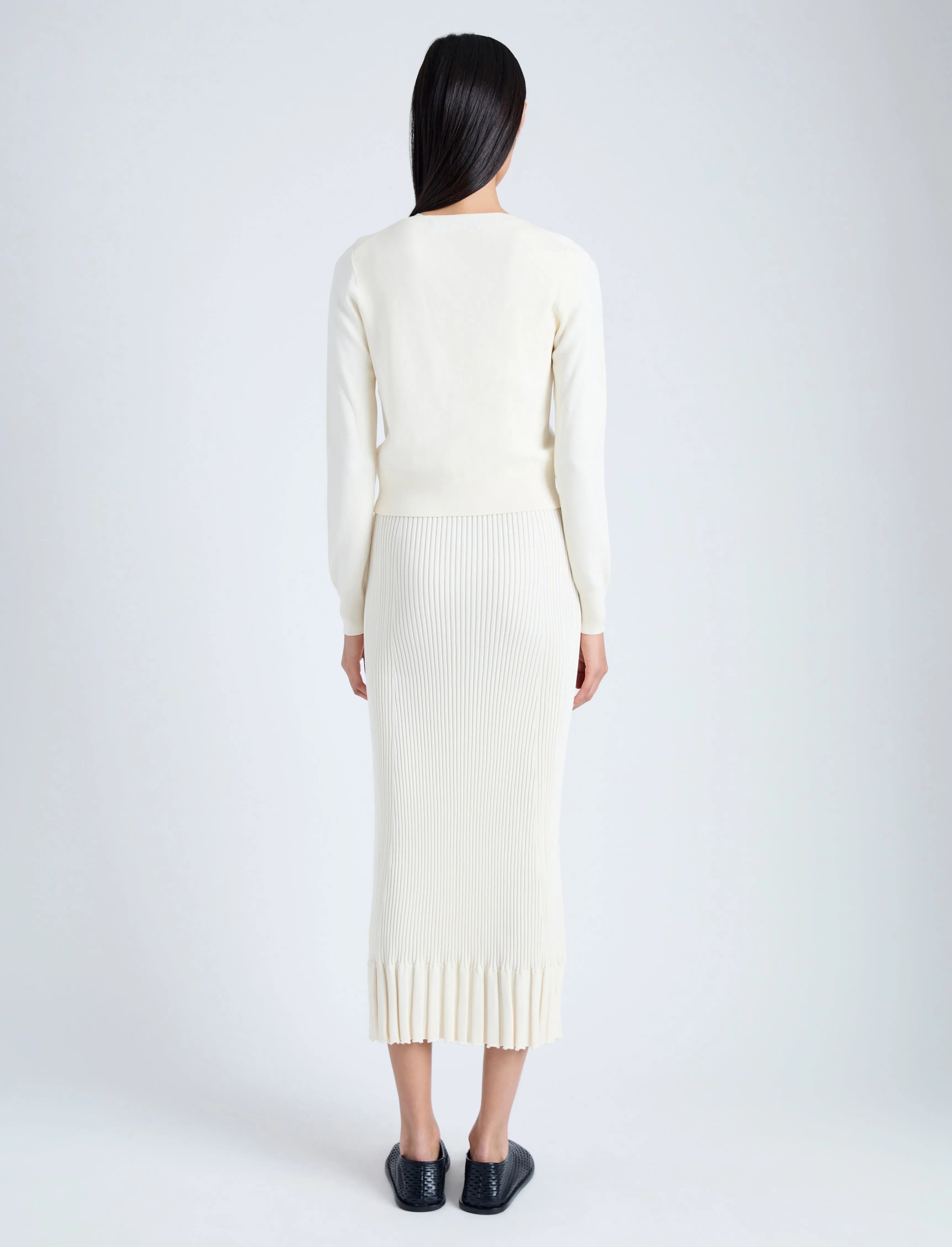 Addie Cardigan in Silk Viscose sold by Proenza Schouler product image thumbnail 5