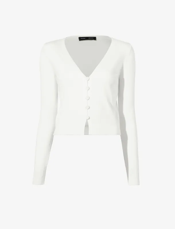 Addie Cardigan in Silk Viscose made by Proenza Schouler