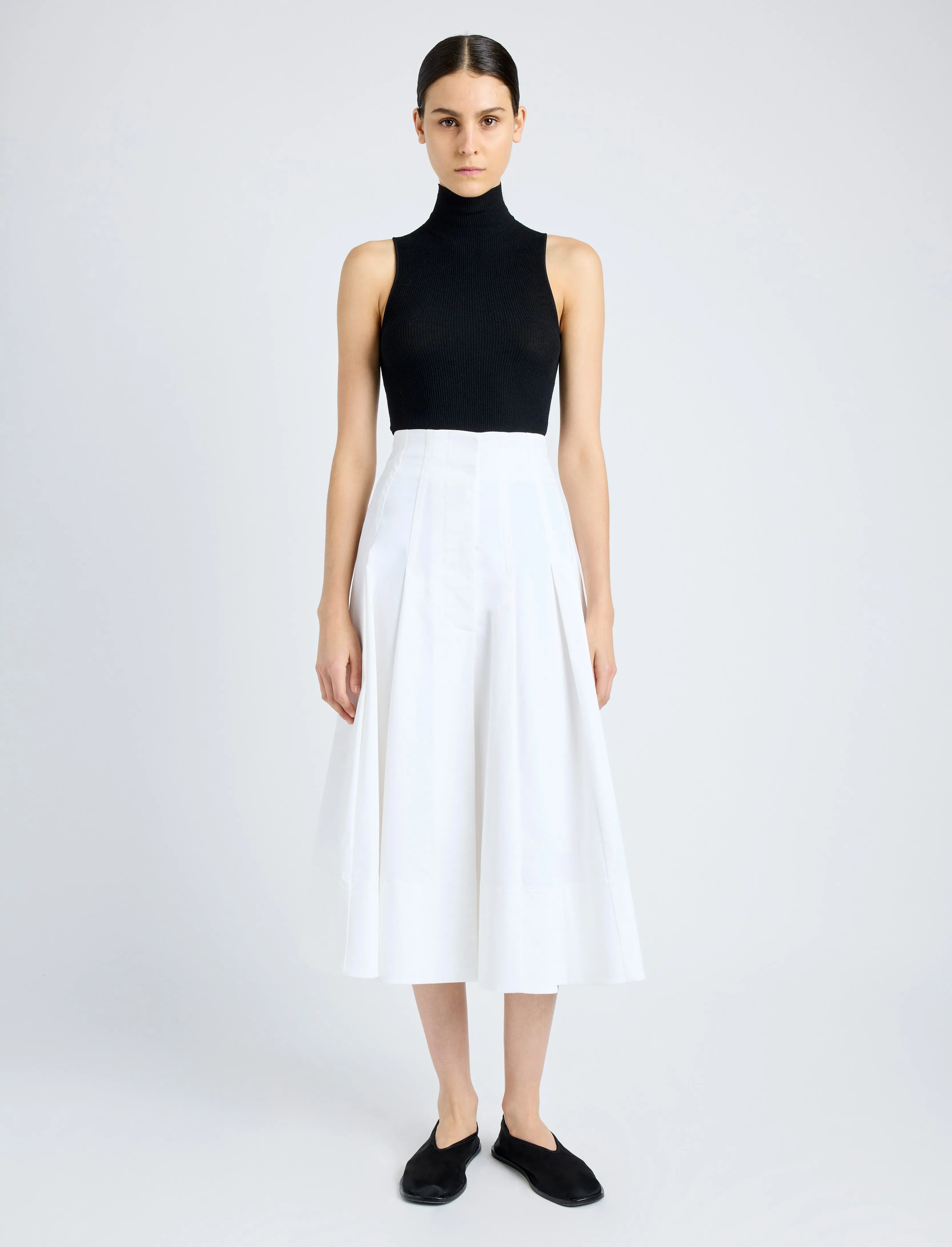 Moore Skirt in Organic Cotton Twill sold by Proenza Schouler product image thumbnail 2