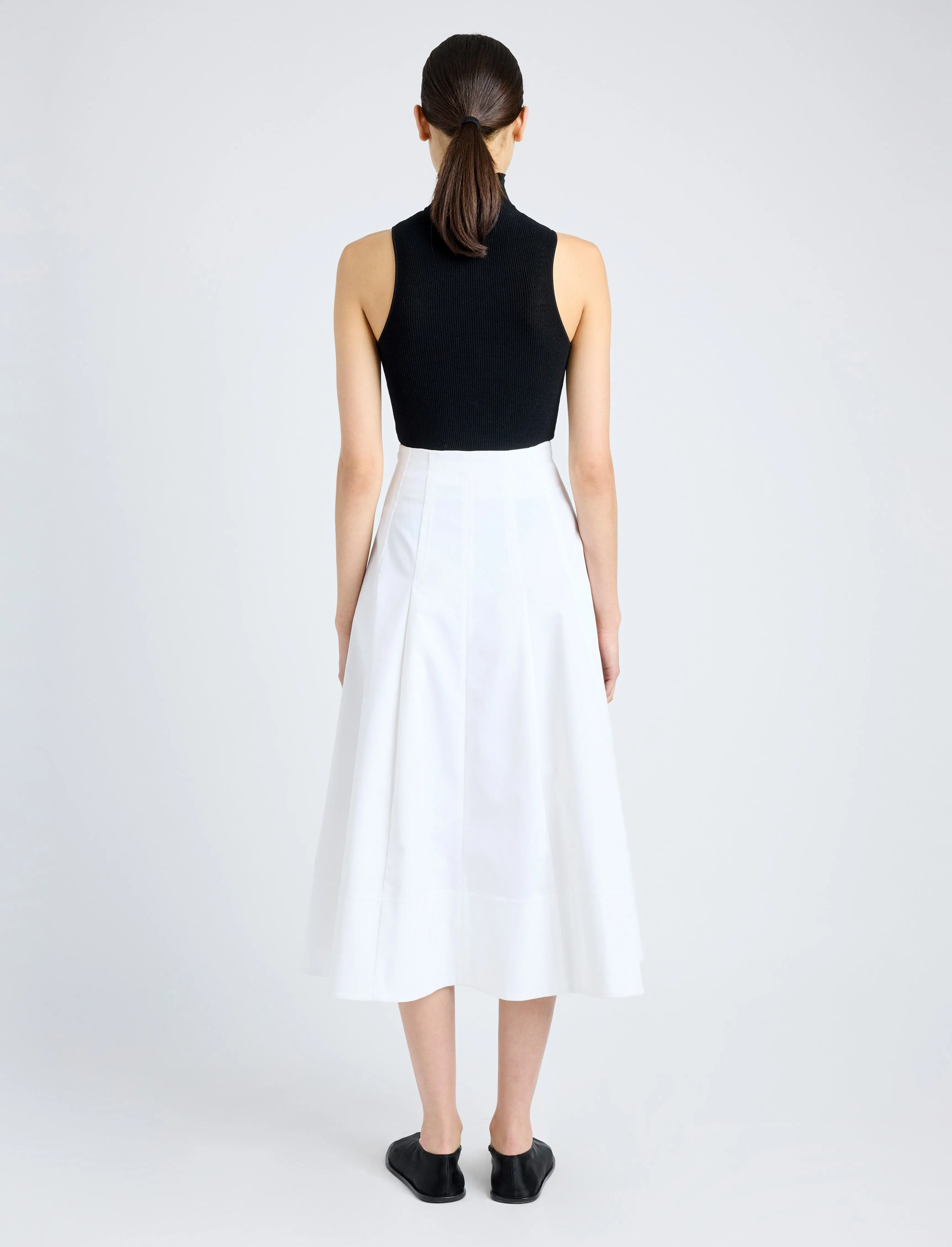 Moore Skirt in Organic Cotton Twill sold by Proenza Schouler product image thumbnail 4