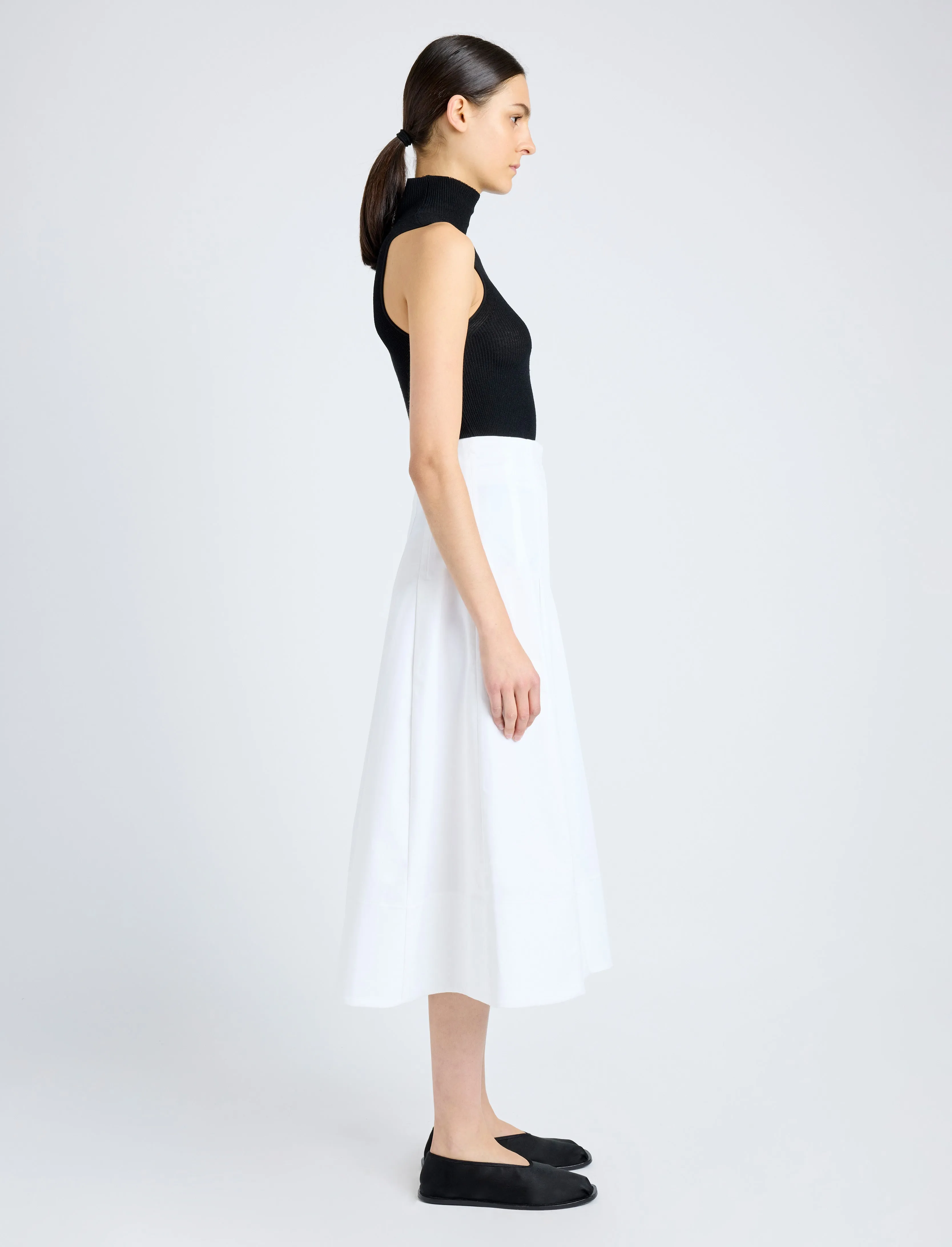 Moore Skirt in Organic Cotton Twill sold by Proenza Schouler product image thumbnail 3