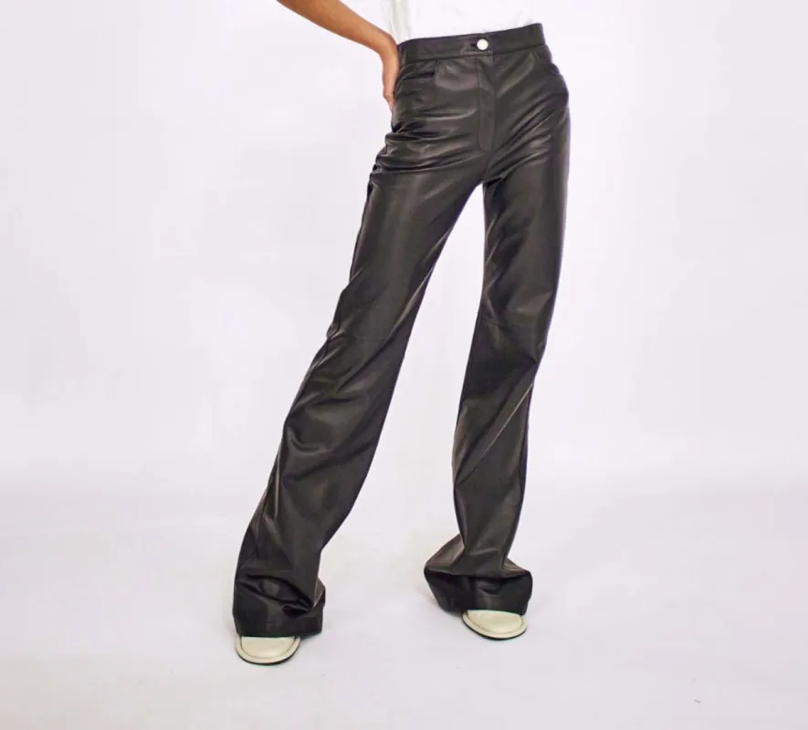 Leather Pants - BLACK sold by Proenza Schouler