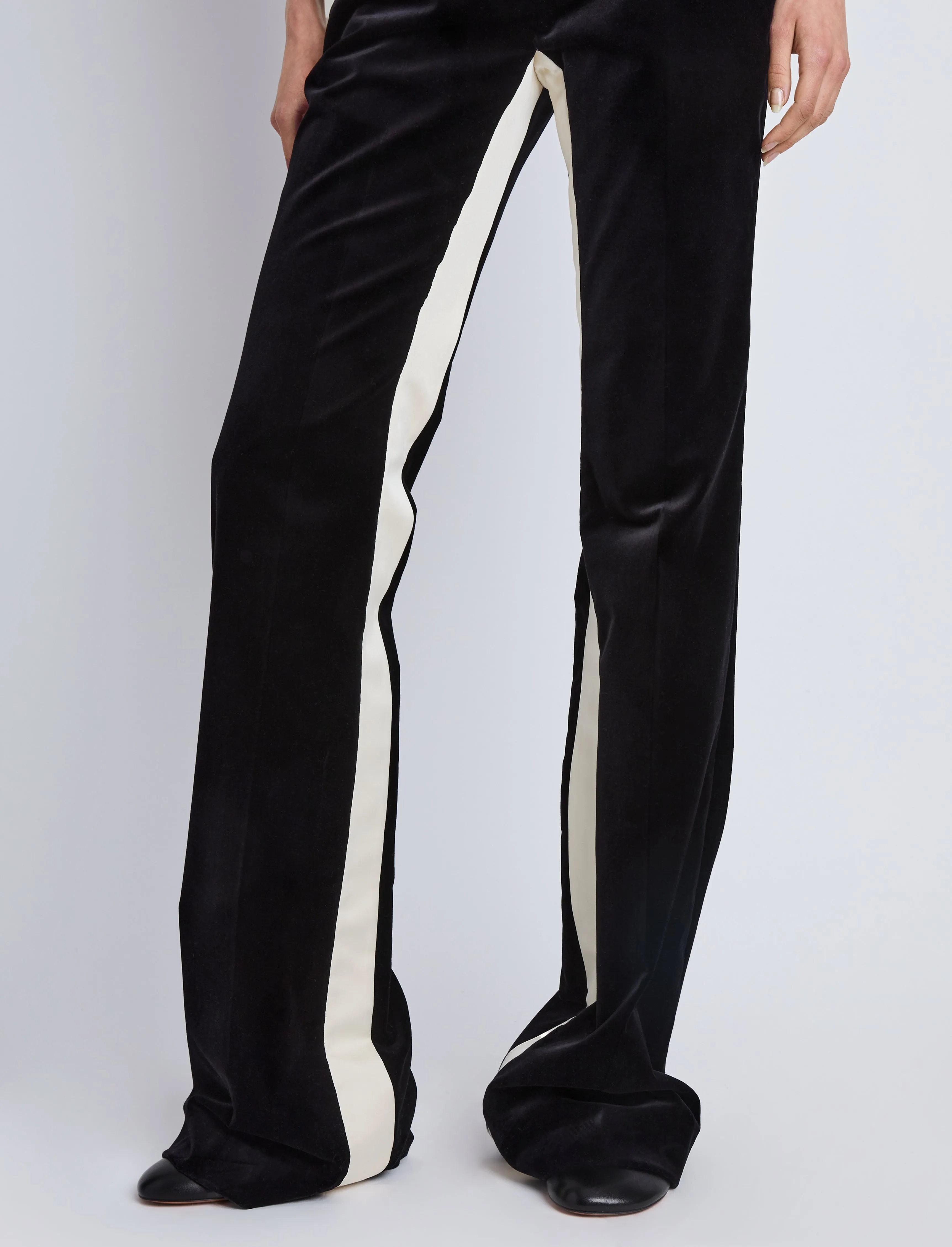 Marie Tuxedo Pant in Velvet Suiting sold by Proenza Schouler product image thumbnail 5