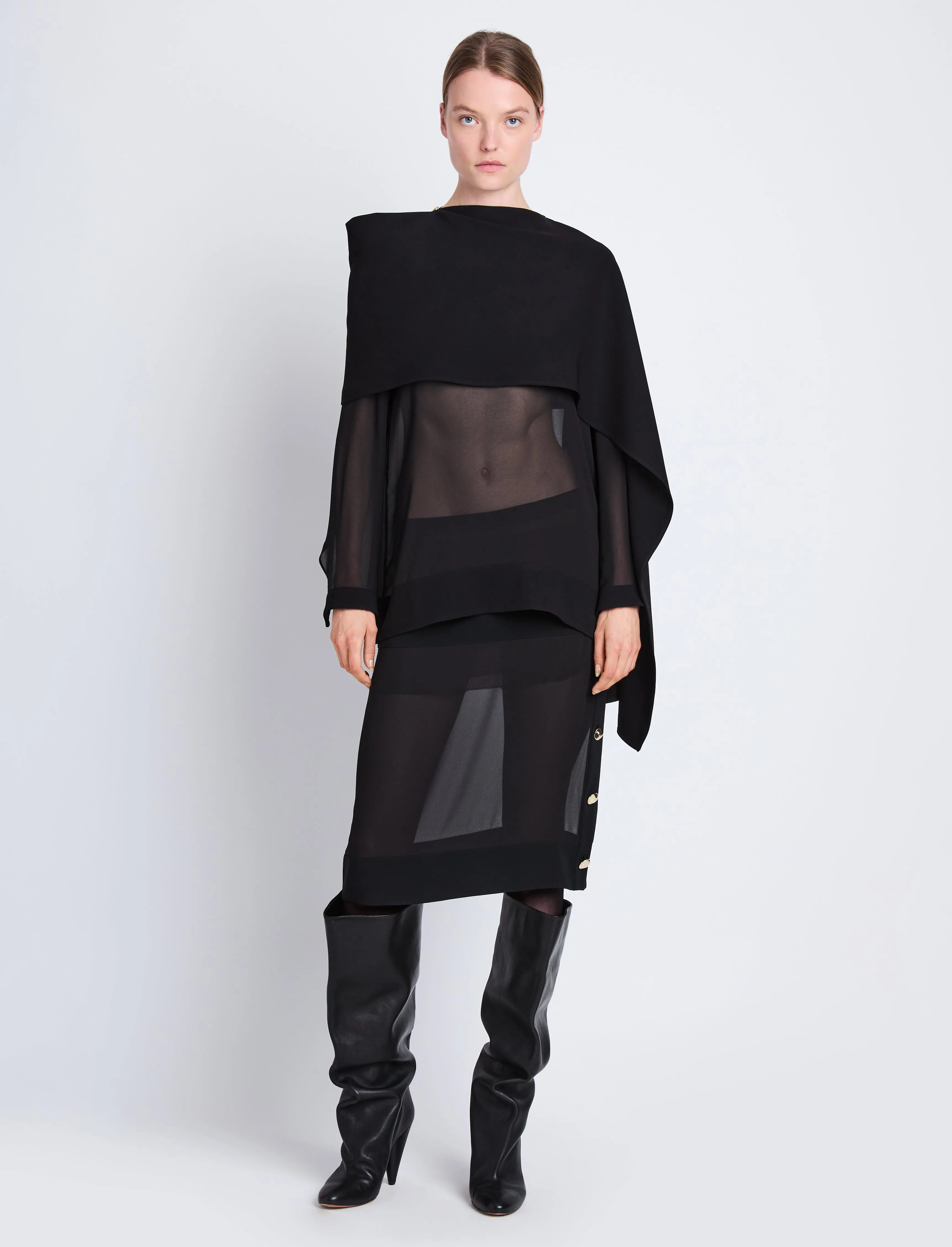 Technical Chiffon Top sold by Proenza Schouler product image thumbnail 3
