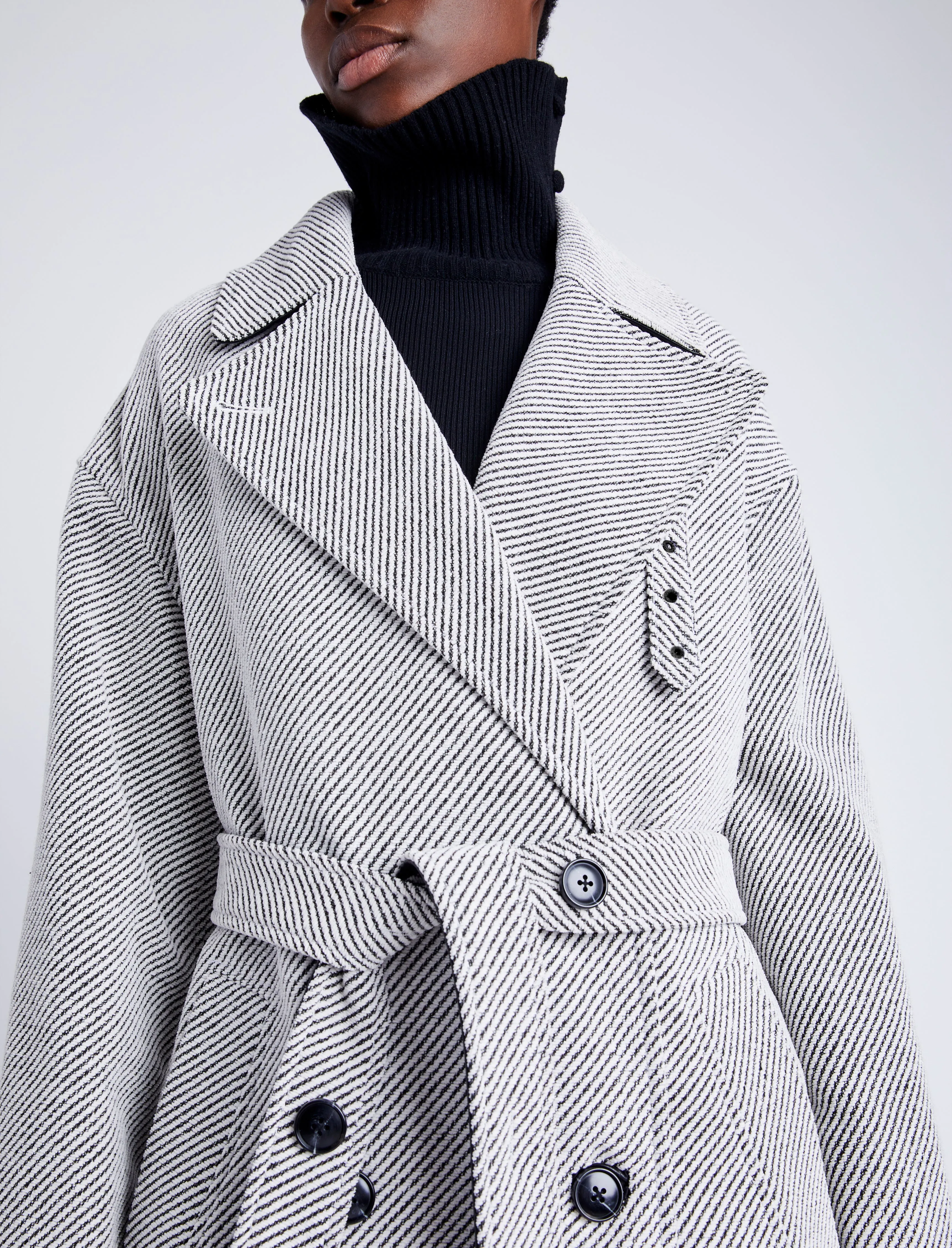 Ronan Coat in Soft Twill Coating sold by Proenza Schouler product image thumbnail 5