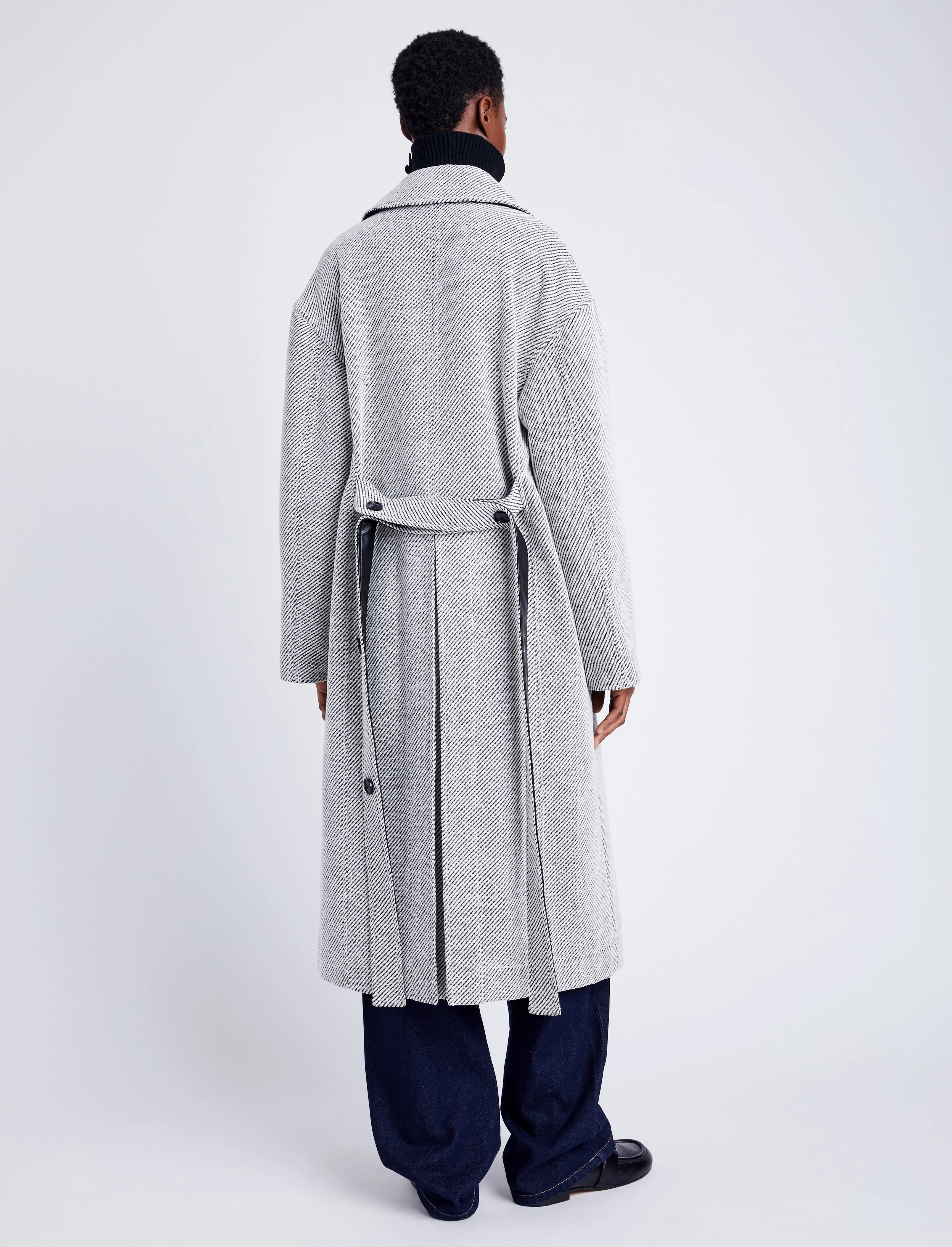 Ronan Coat in Soft Twill Coating sold by Proenza Schouler product image thumbnail 4
