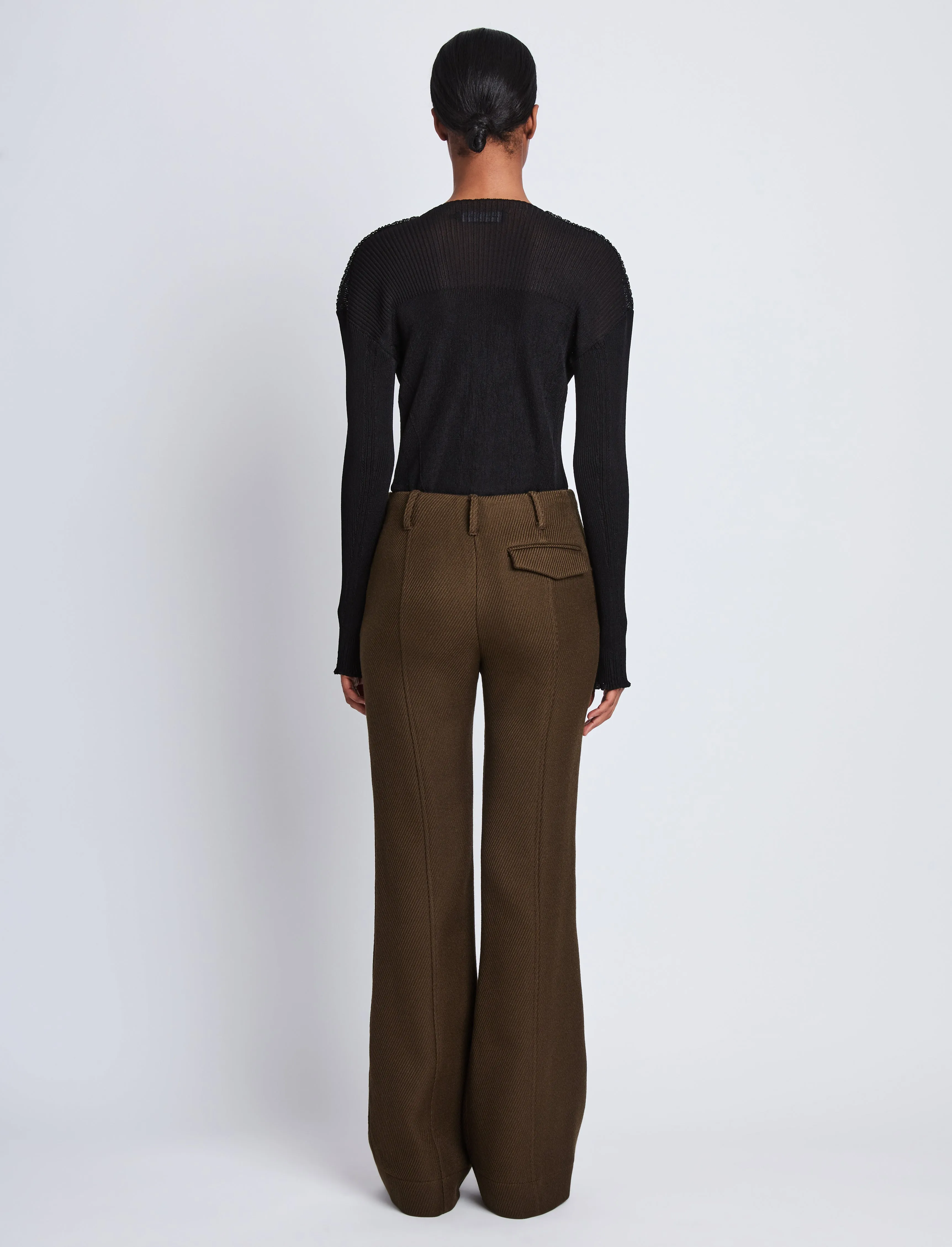 Barbara Pant in Wool Twill sold by Proenza Schouler product image thumbnail 4
