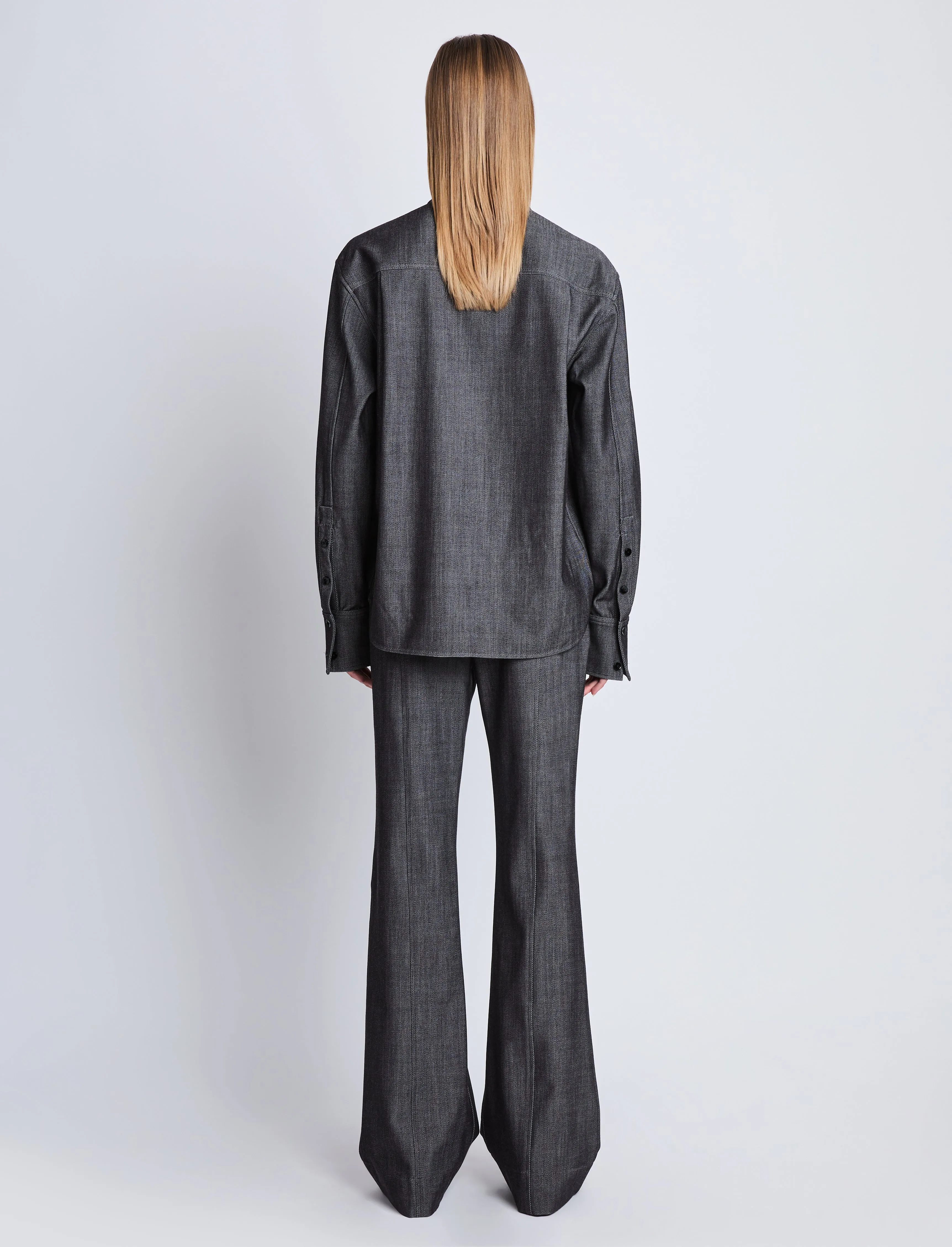Maya Shirt in Wool Melange sold by Proenza Schouler product image thumbnail 5