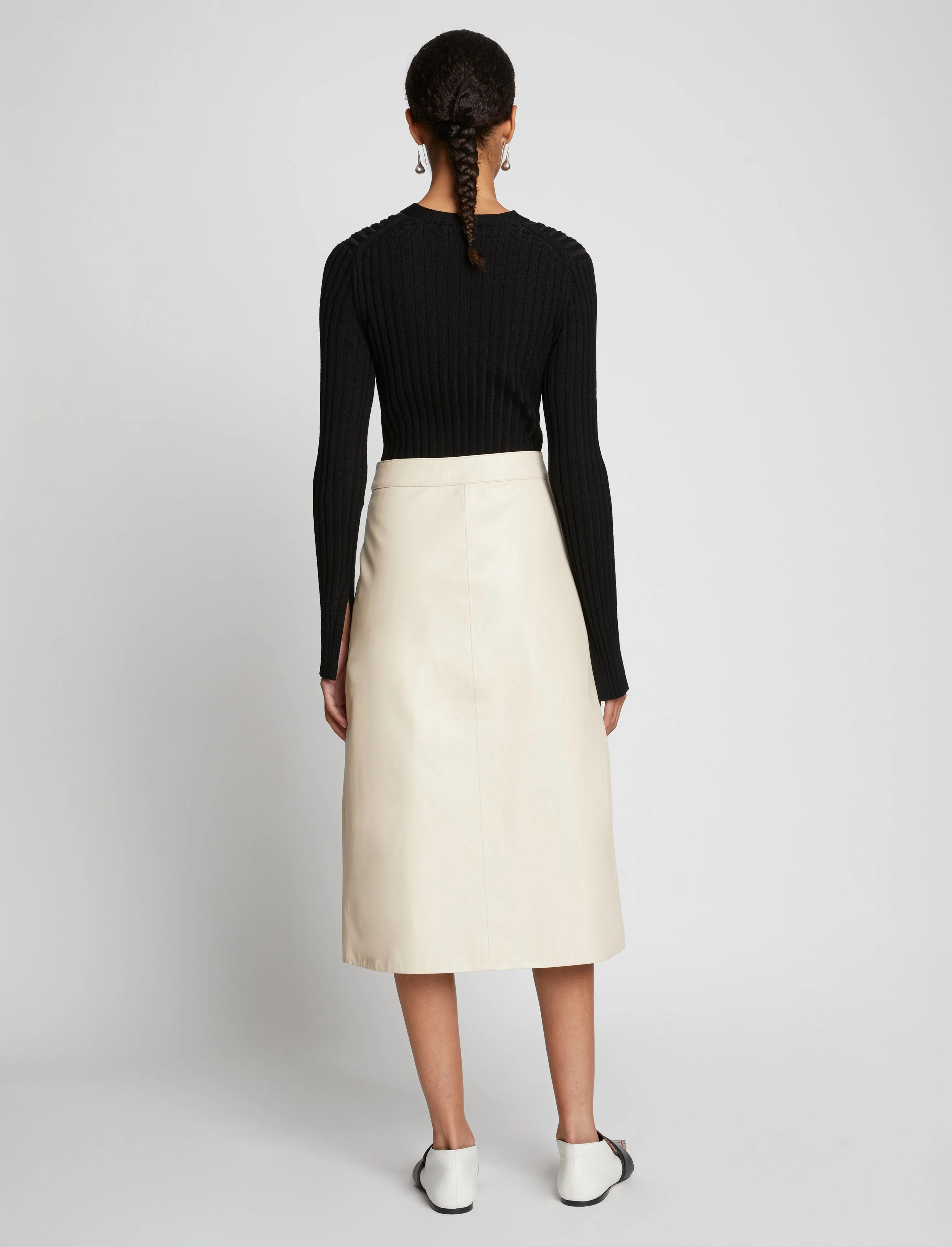 Faux Leather Wrap Skirt sold by Proenza Schouler product image thumbnail 4