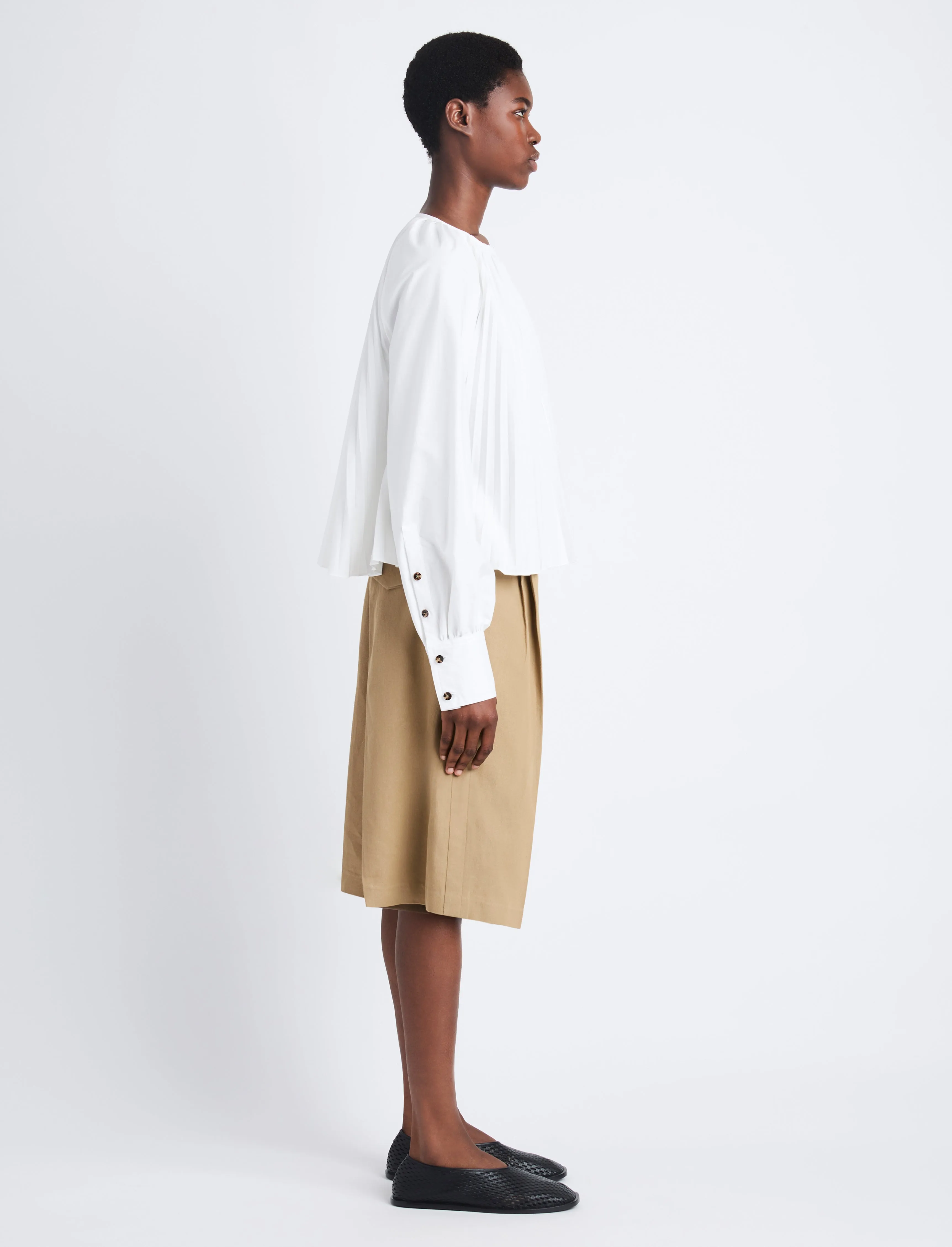 Monica Top in Compact Poplin sold by Proenza Schouler product image thumbnail 4