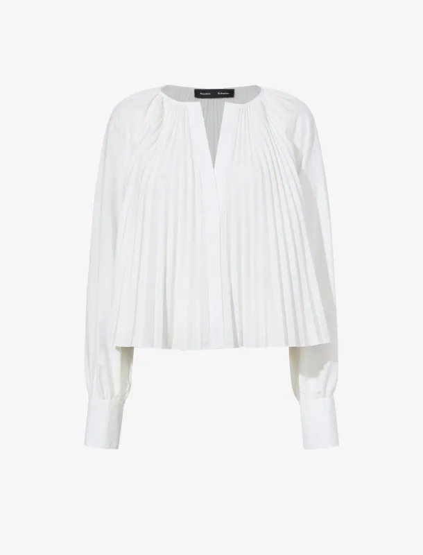 Monica Top in Compact Poplin sold by Proenza Schouler