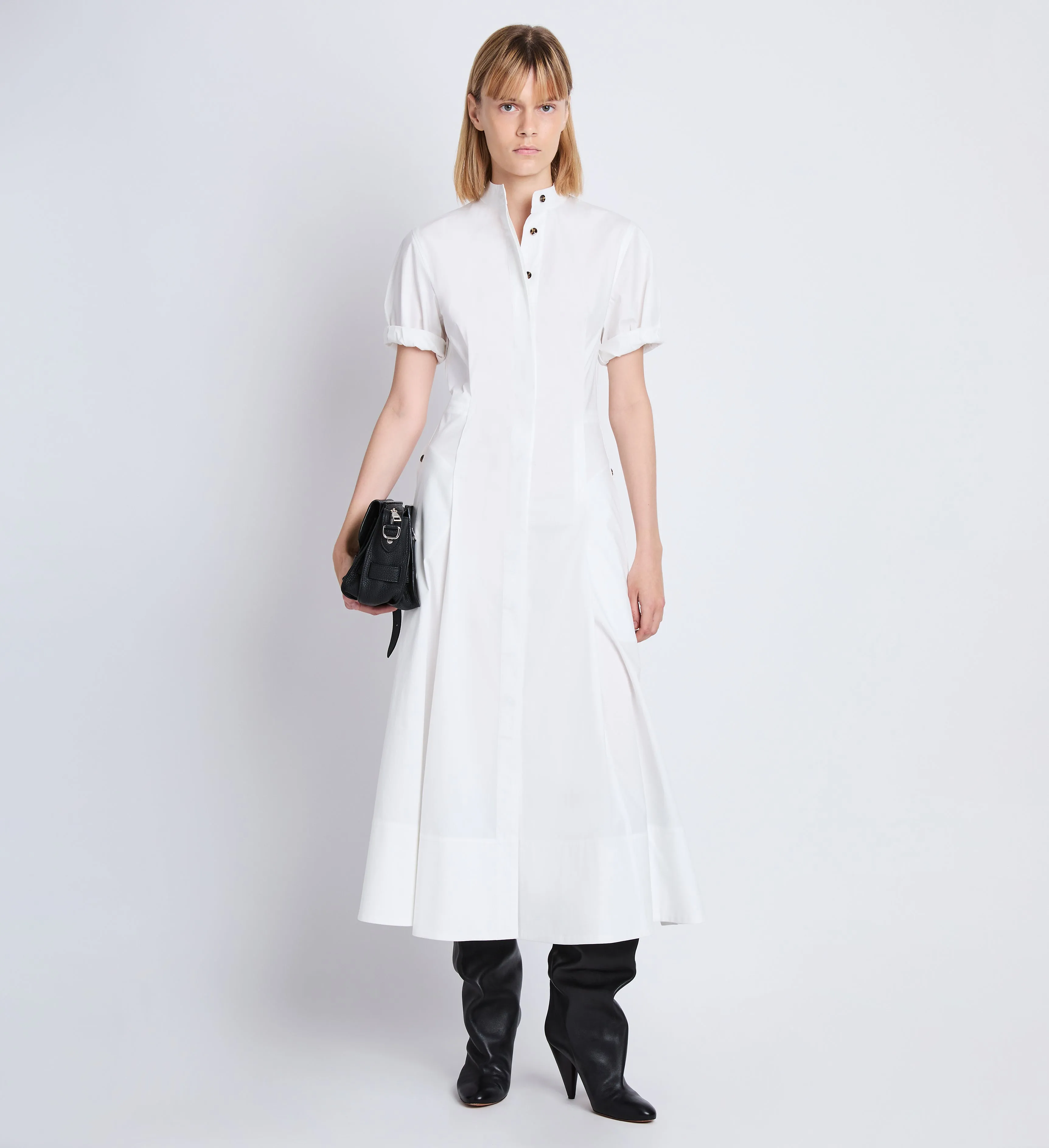 Tracey Dress in Eco Poplin sold by Proenza Schouler product image thumbnail 2