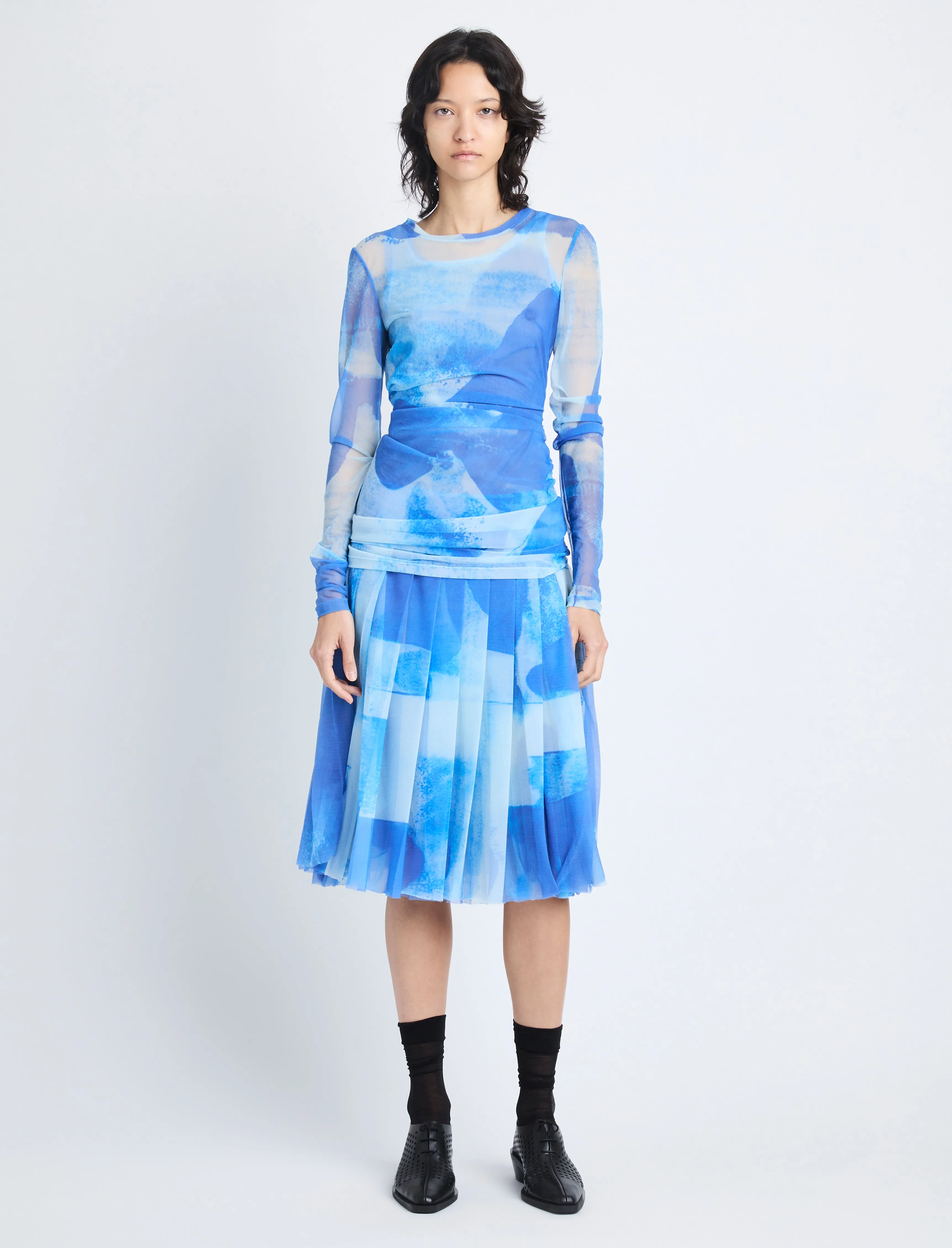 Judy Skirt in Printed Nylon Jersey sold by Proenza Schouler product image thumbnail 2
