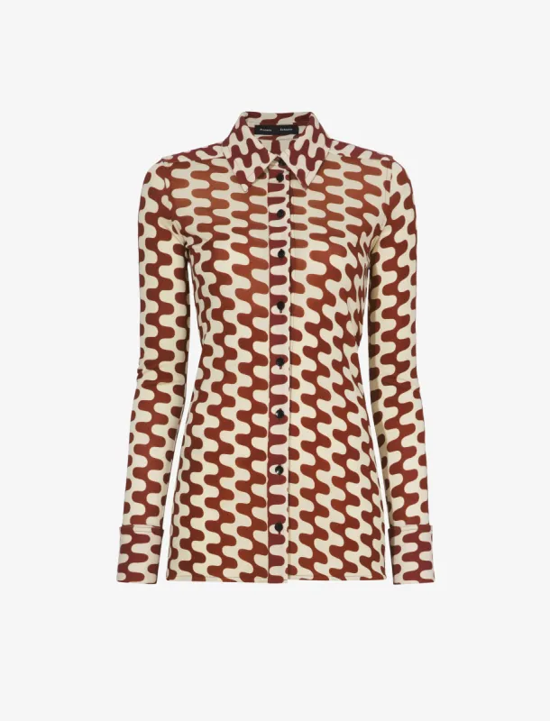 Printed Matte Jersey Shirt sold by Proenza Schouler