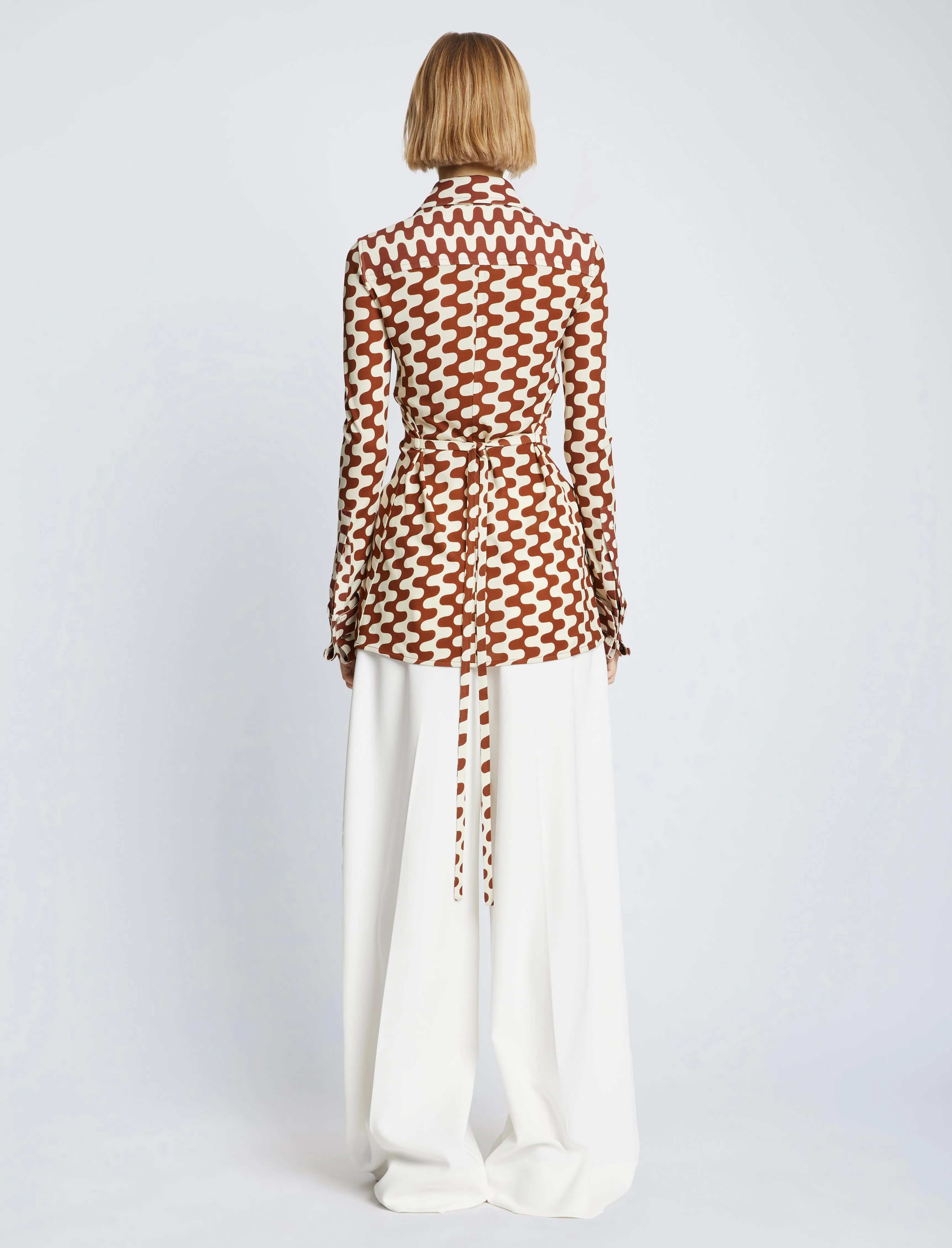 Printed Matte Jersey Shirt sold by Proenza Schouler product image thumbnail 5