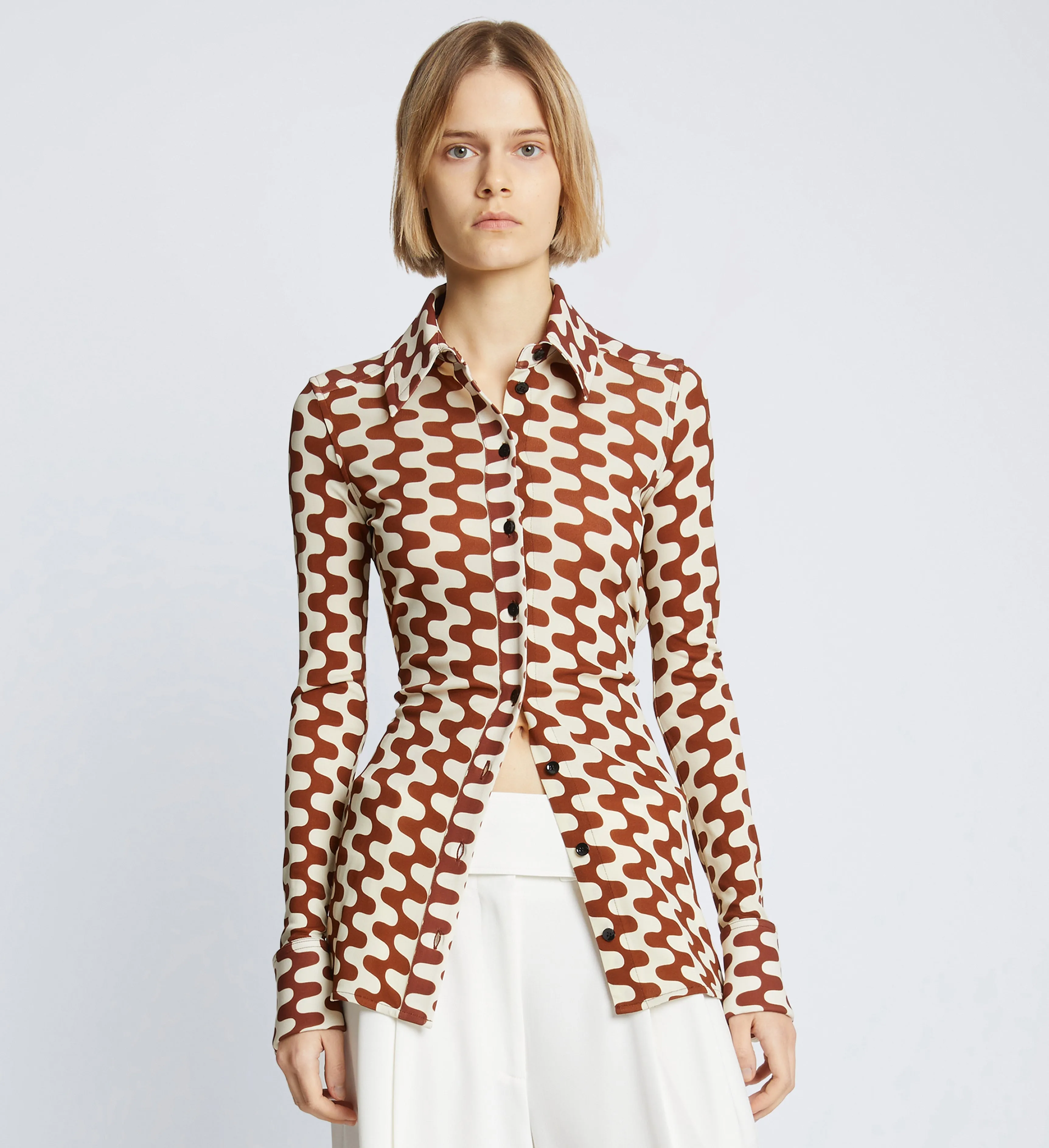 Printed Matte Jersey Shirt sold by Proenza Schouler product image thumbnail 2