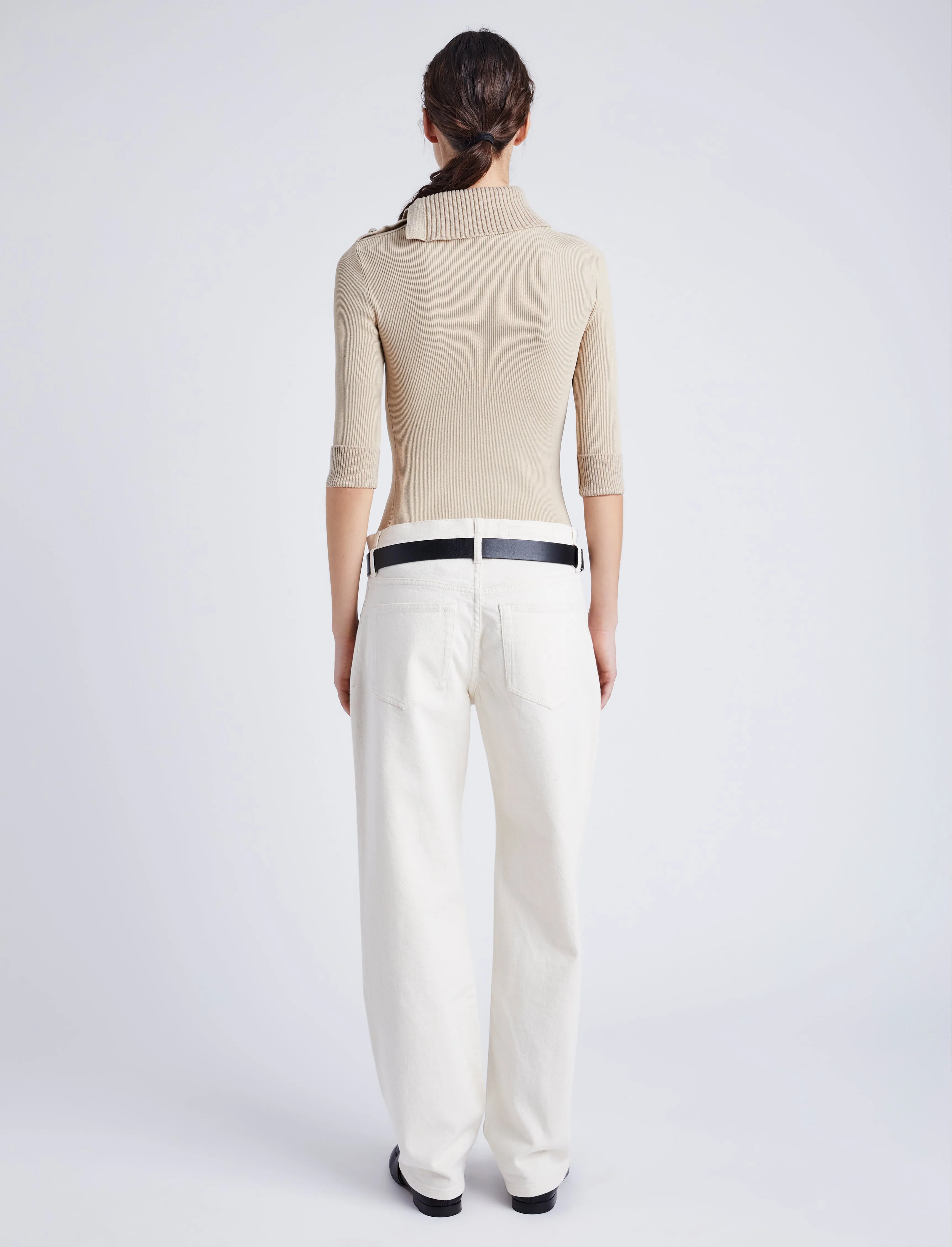 Daxton Sweater in Viscose Rib sold by Proenza Schouler product image thumbnail 5