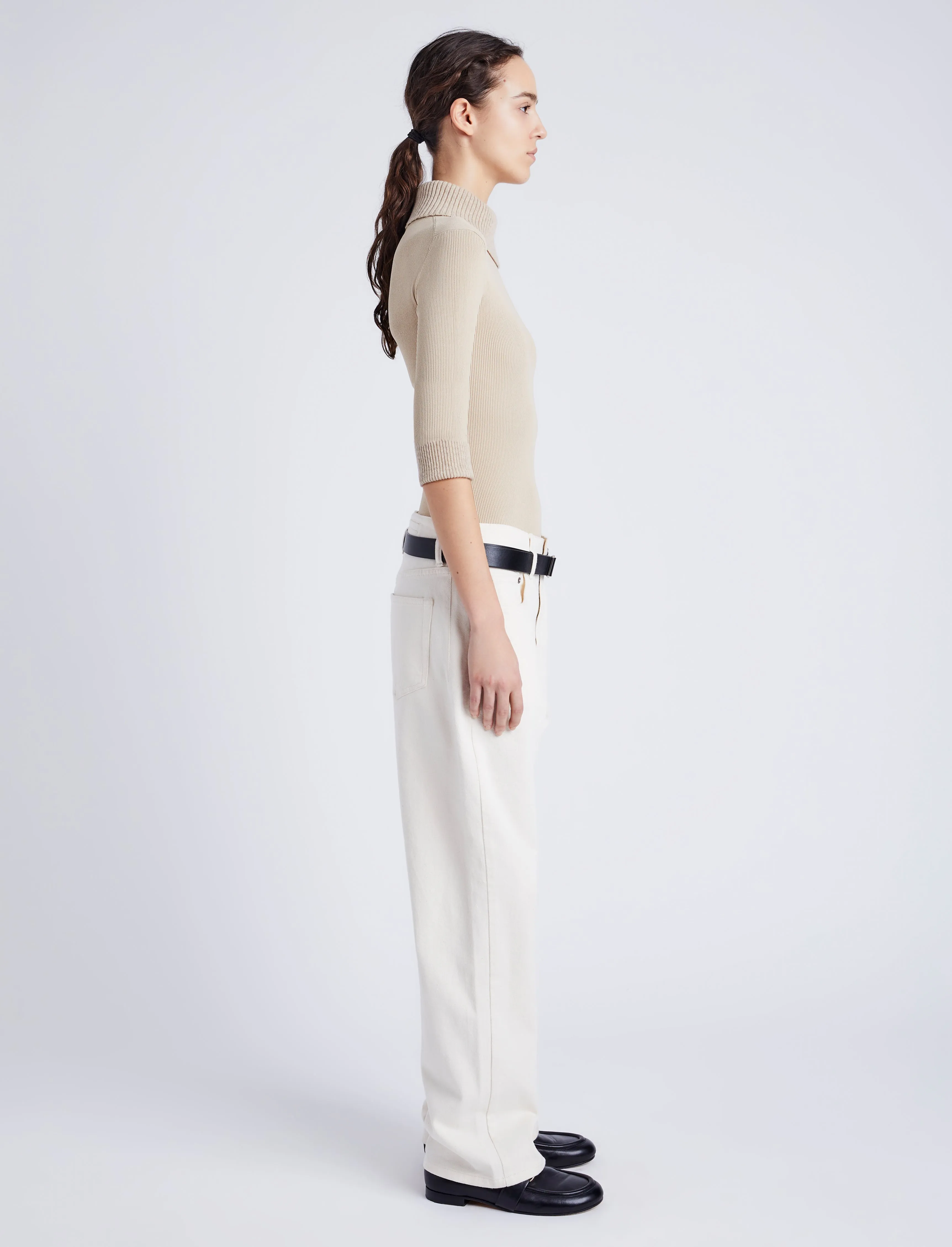 Daxton Sweater in Viscose Rib sold by Proenza Schouler product image thumbnail 4