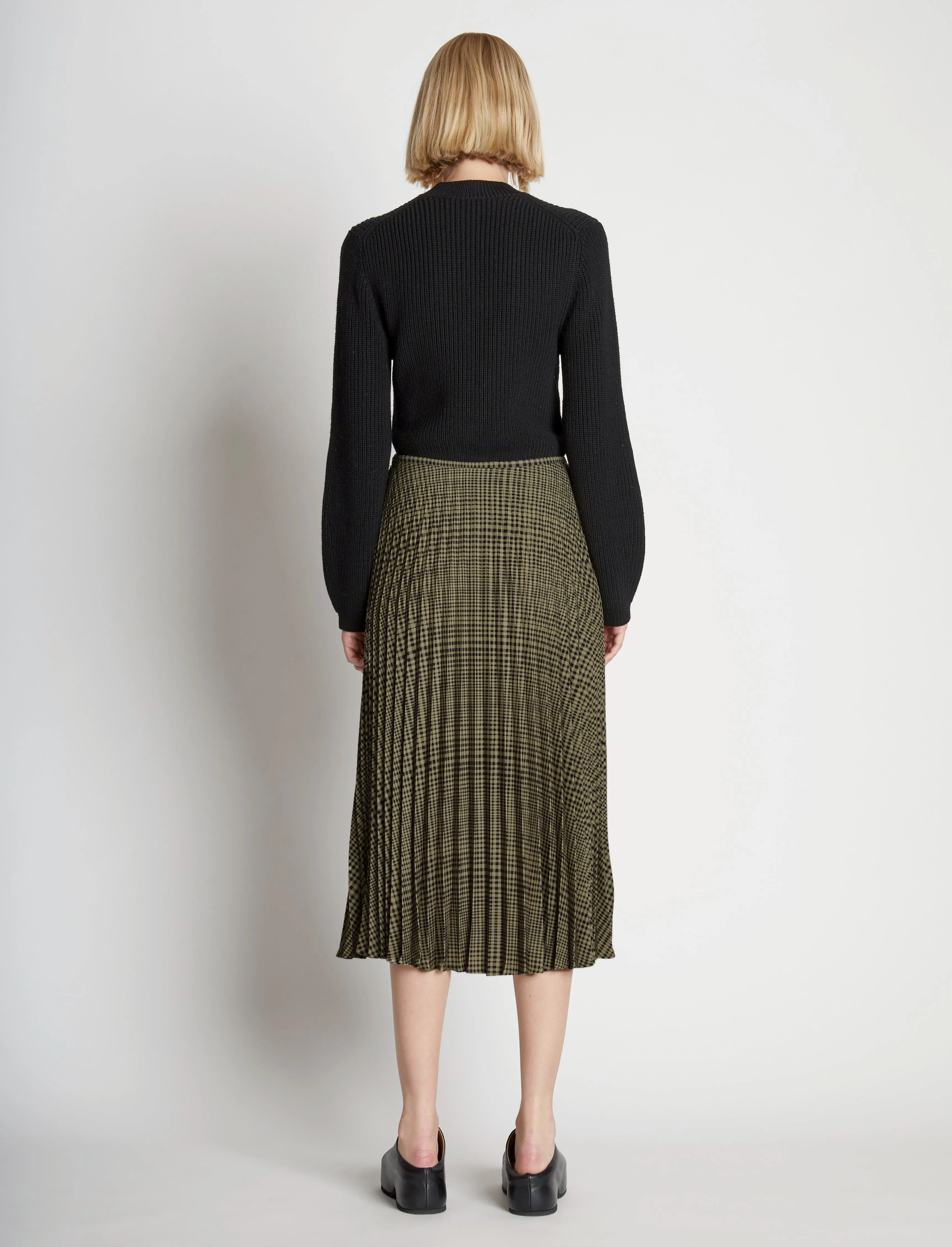 Pleatable Crepe Midi Skirt sold by Proenza Schouler product image thumbnail 4