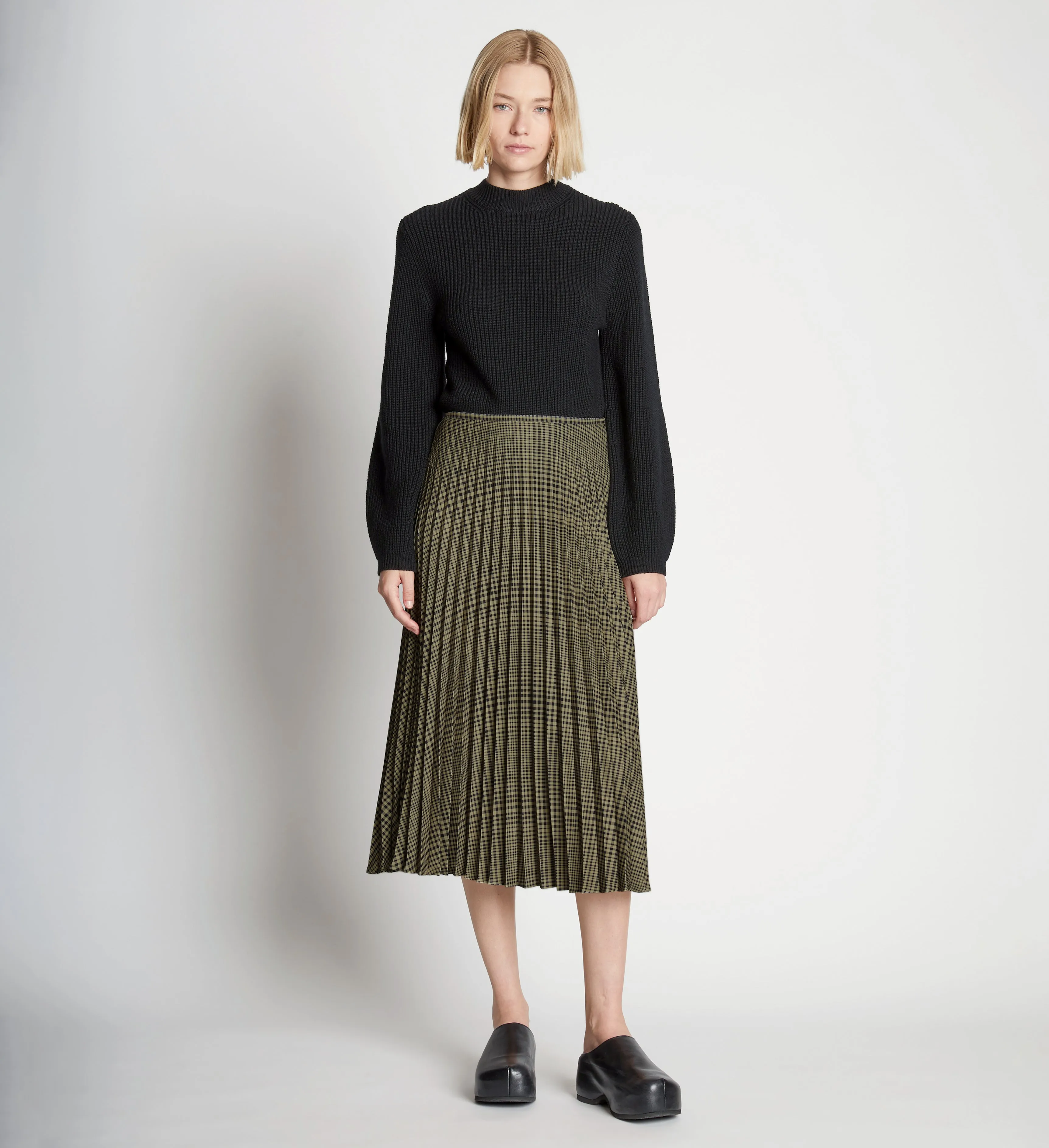 Pleatable Crepe Midi Skirt sold by Proenza Schouler product image thumbnail 2