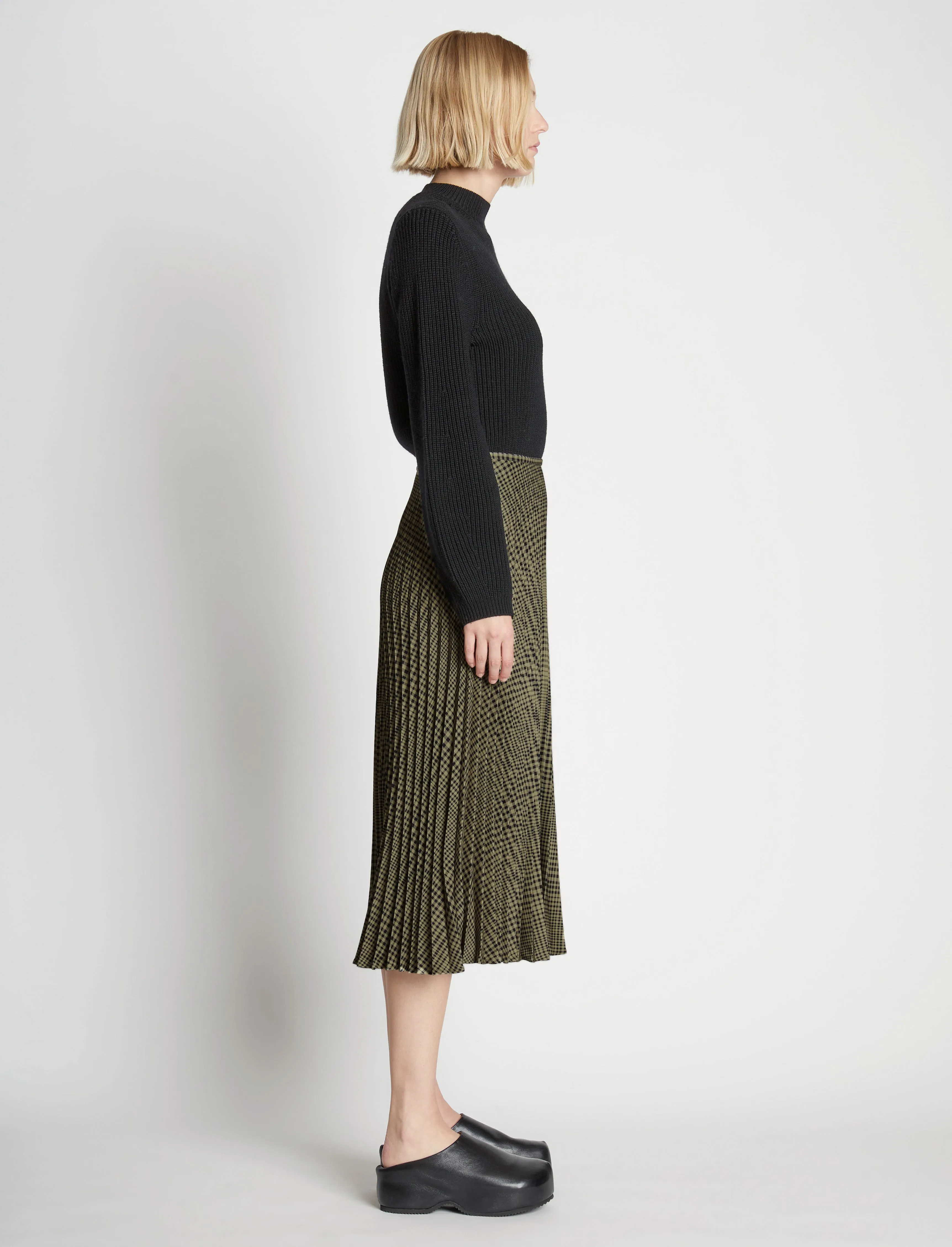 Pleatable Crepe Midi Skirt sold by Proenza Schouler product image thumbnail 3