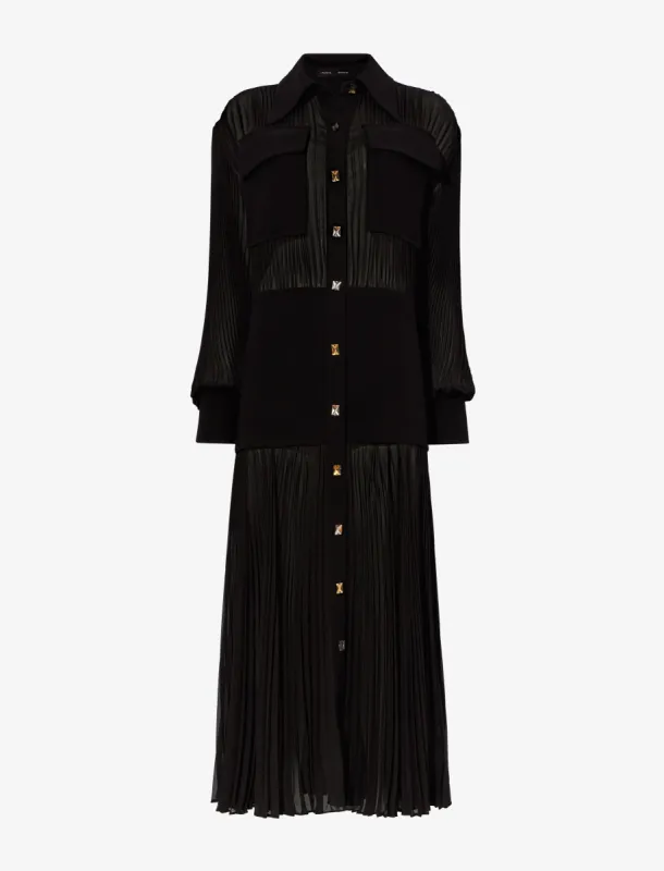 Sheer Pleated Flou Dress made by Proenza Schouler