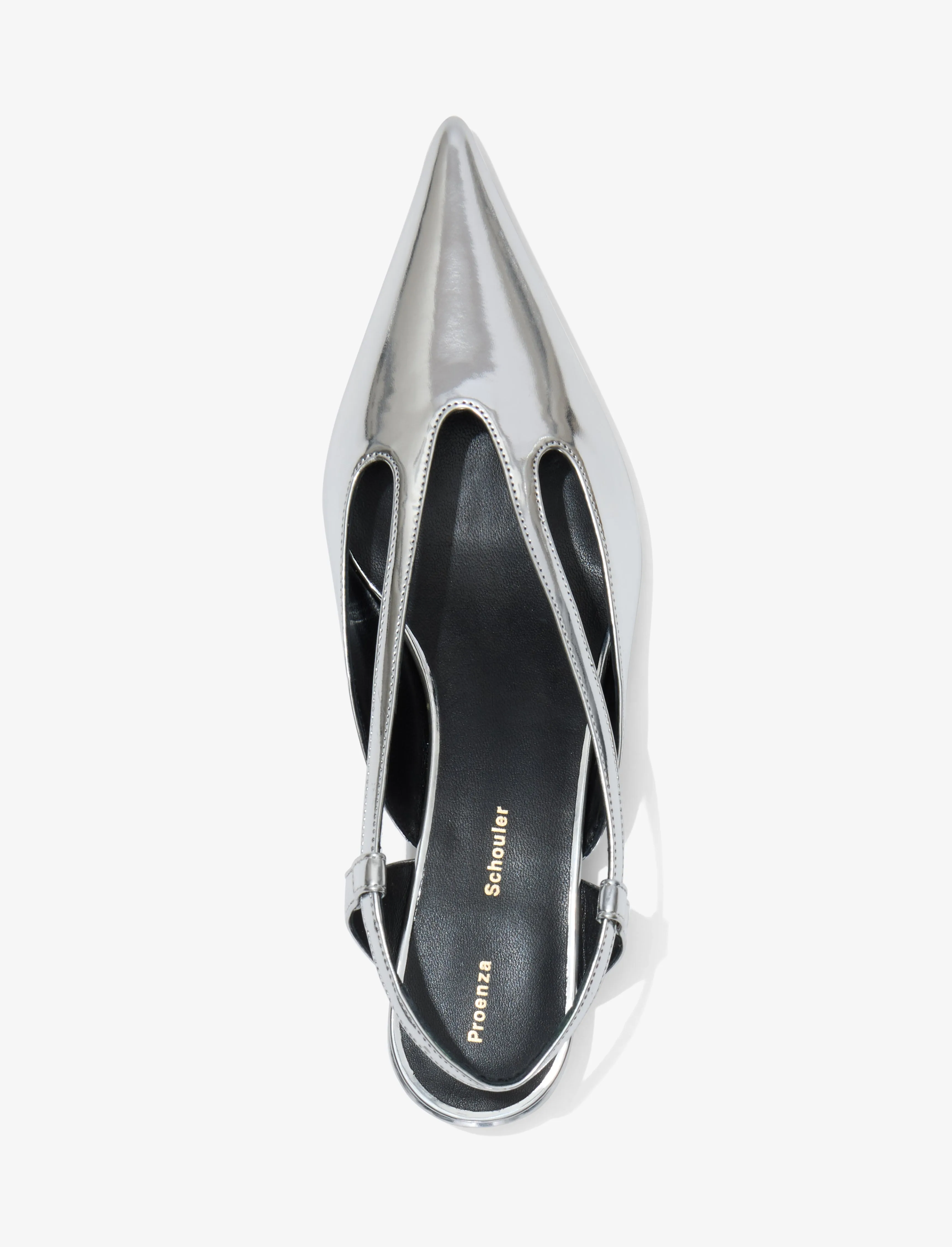 Point Slingback Pumps in Mirrored Metallic sold by Proenza Schouler product image thumbnail 4