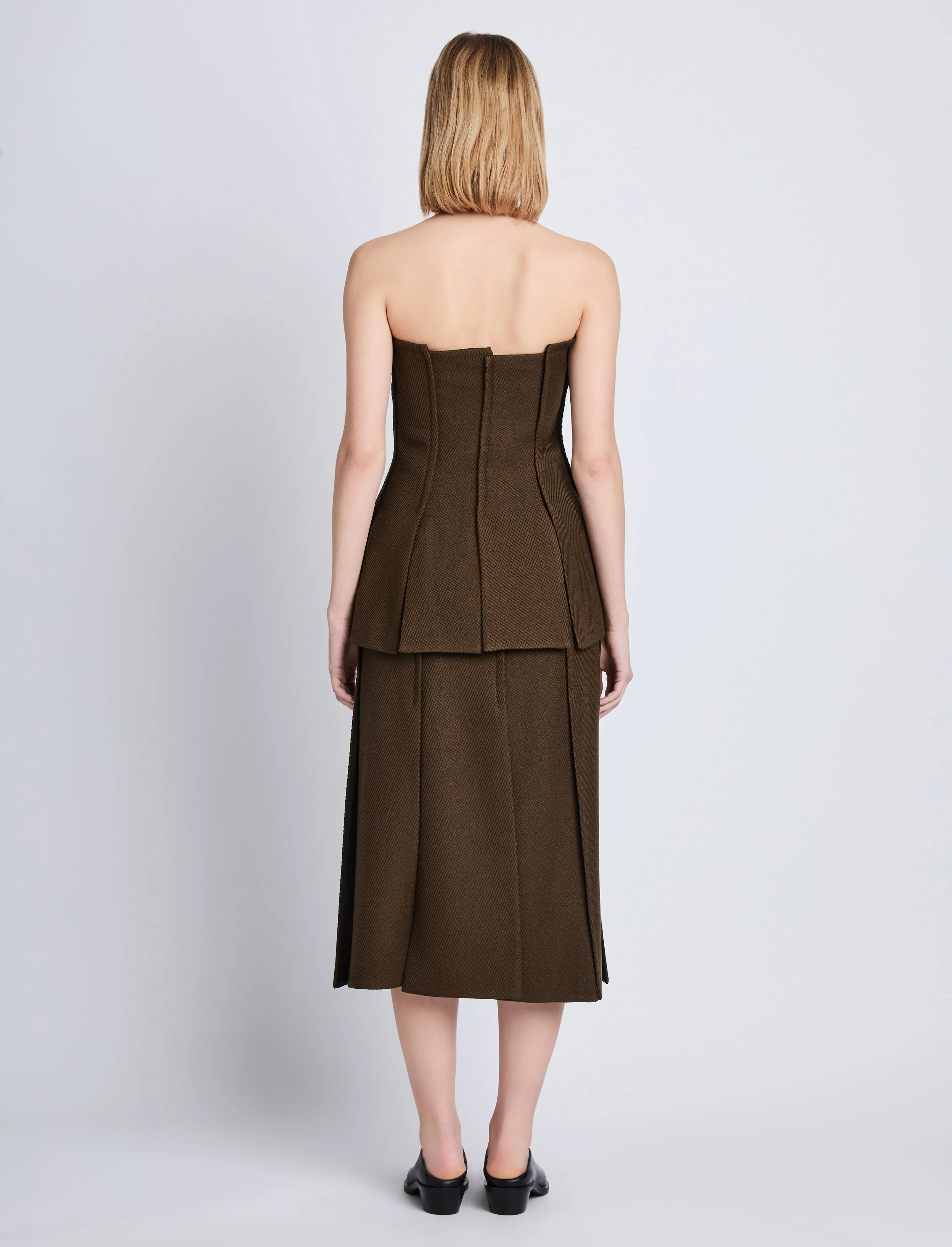Corinne Strapless Top in Wool Twill sold by Proenza Schouler product image thumbnail 5