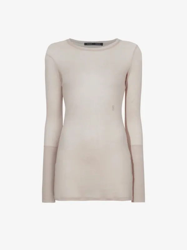 Kaiya Top in Sheer Slub Jersey made by Proenza Schouler
