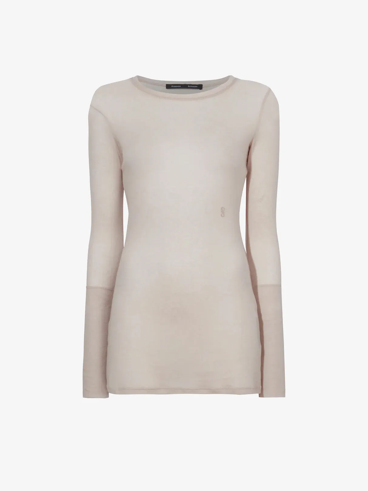 Kaiya Top in Sheer Slub Jersey sold by Proenza Schouler
