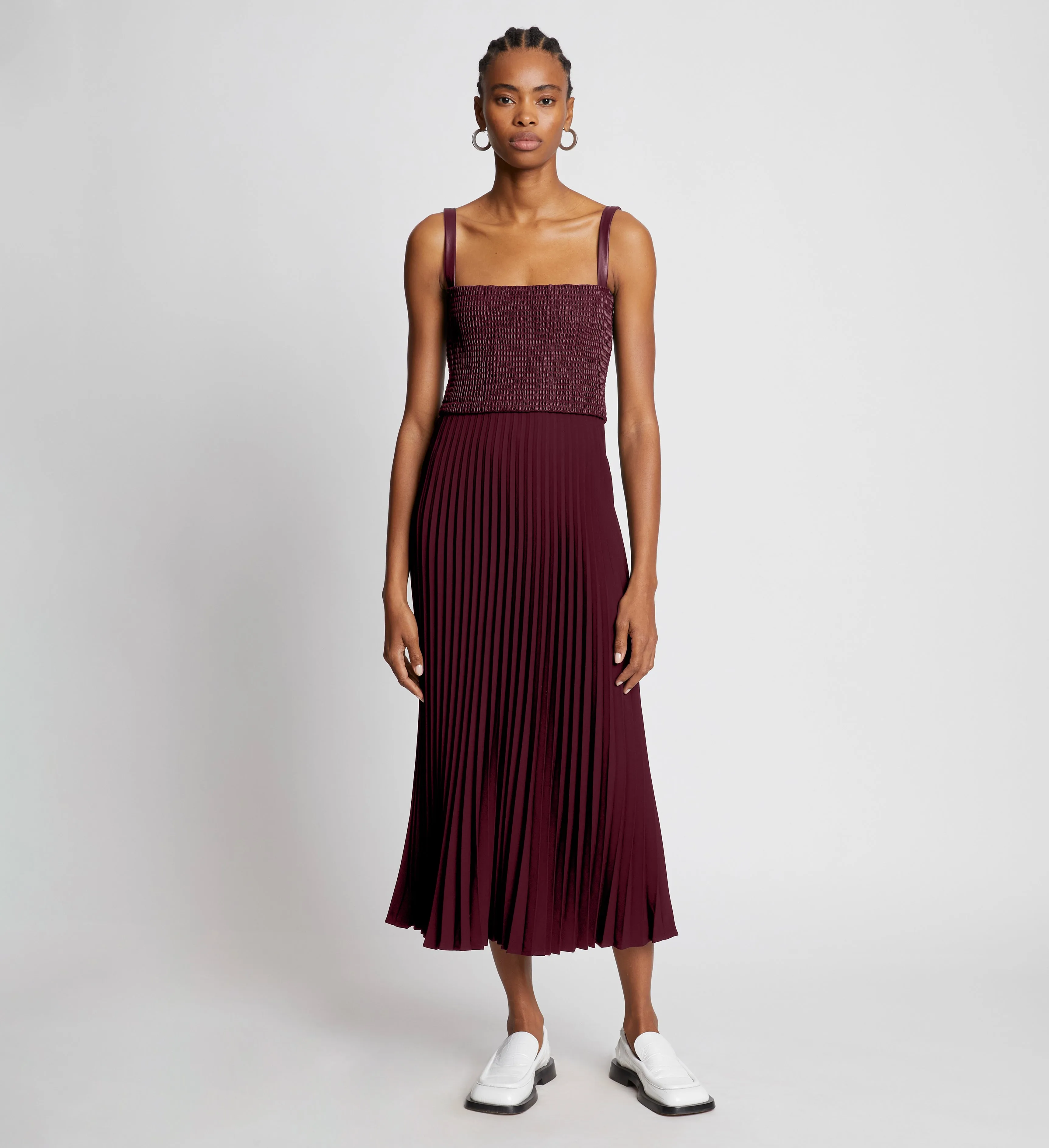 Bi-Color Pleated Dress sold by Proenza Schouler product image thumbnail 2