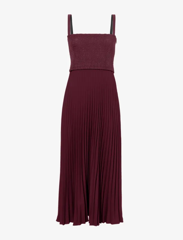 Bi-Color Pleated Dress sold by Proenza Schouler