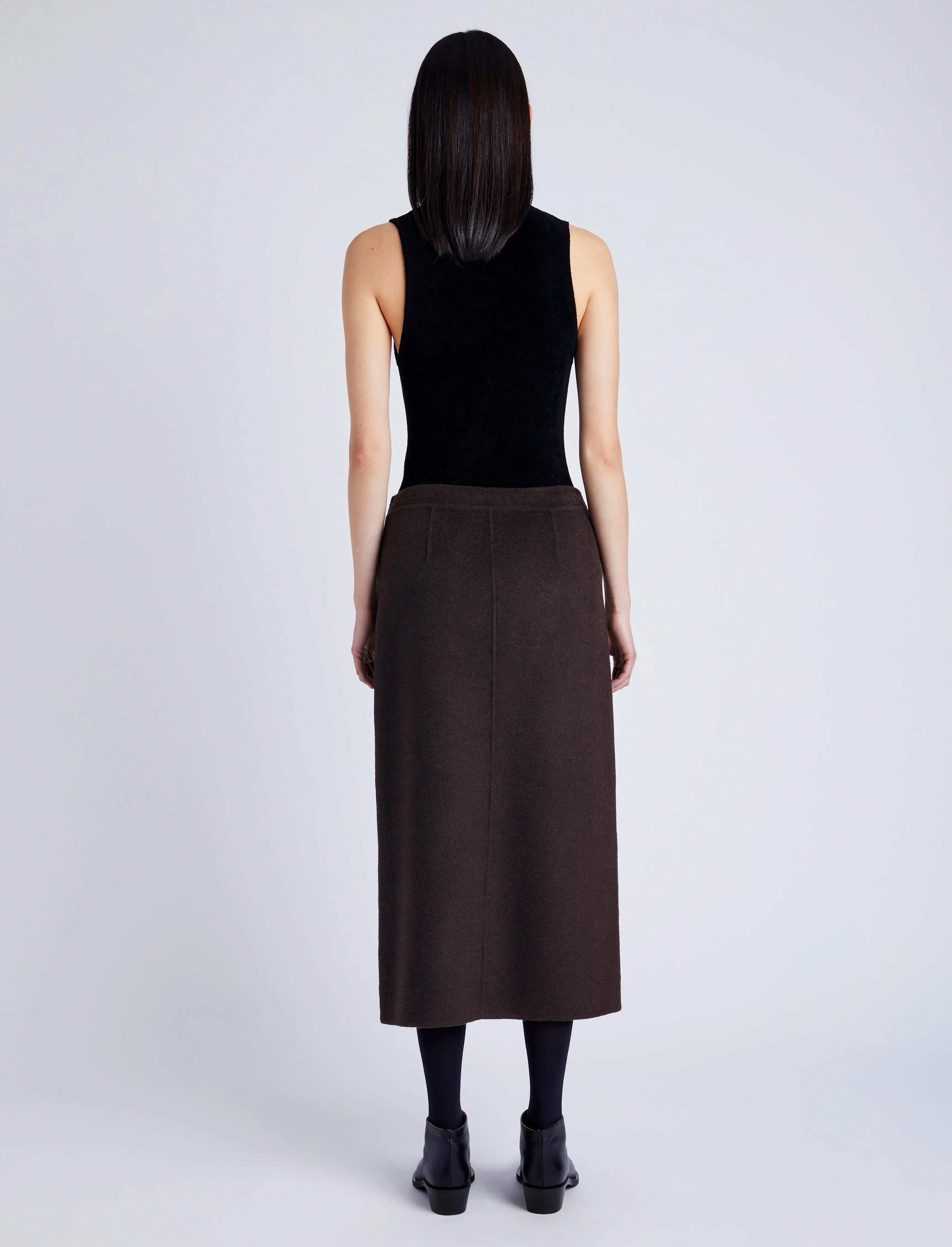 Adrian Skirt in Brushed Wool sold by Proenza Schouler product image thumbnail 4
