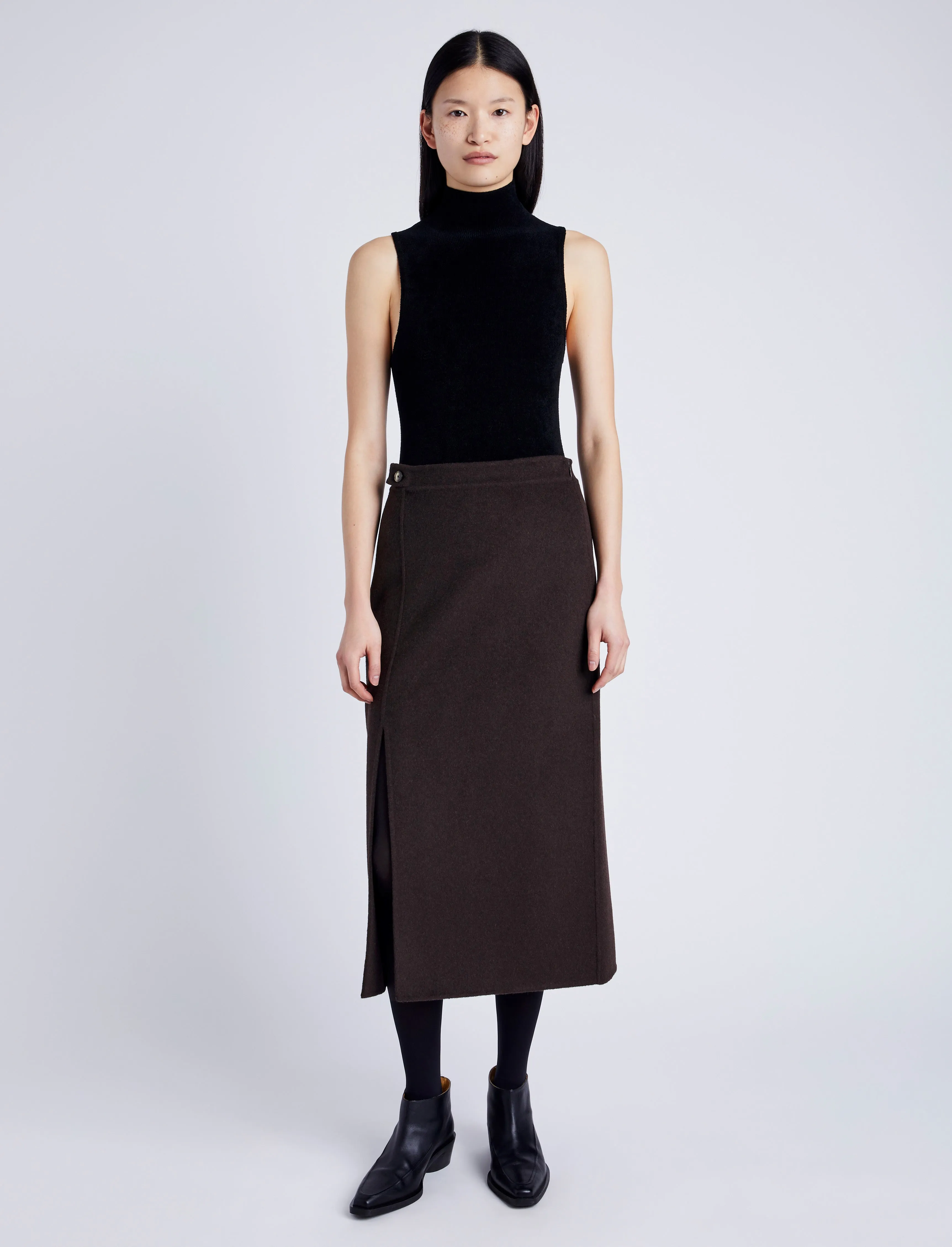 Adrian Skirt in Brushed Wool sold by Proenza Schouler product image thumbnail 2